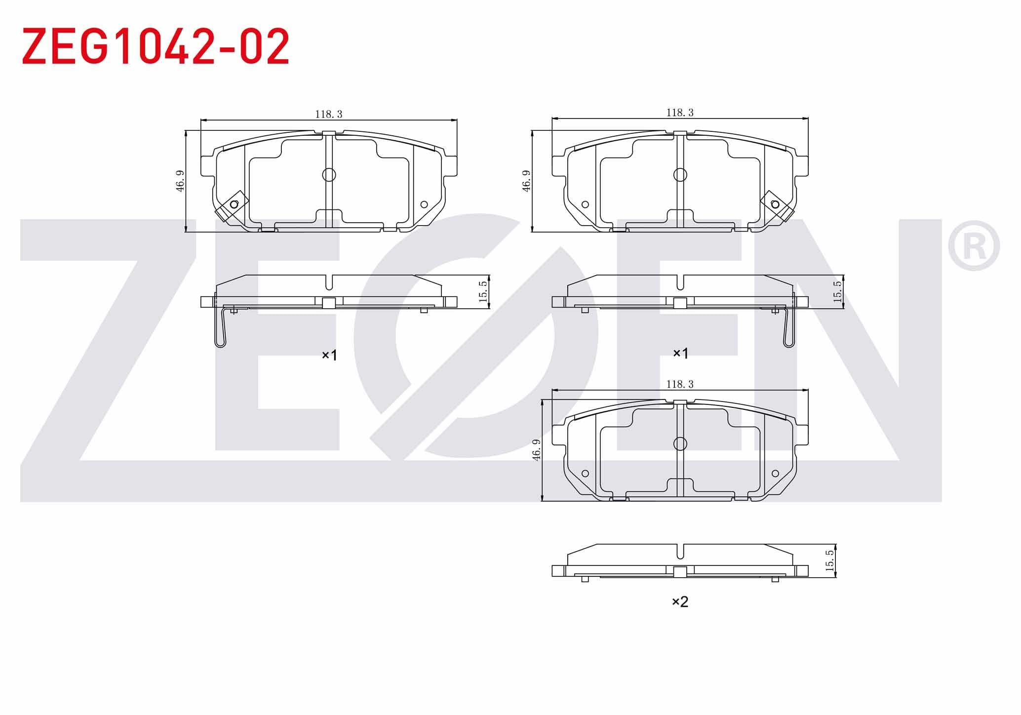 FREN BALATA ARKA IKAZLI KIA SORENTO I (JC) 2.4i 2002-2009 / KIA SORENTO I (JC) 2.5 CRDI 2002-2009
