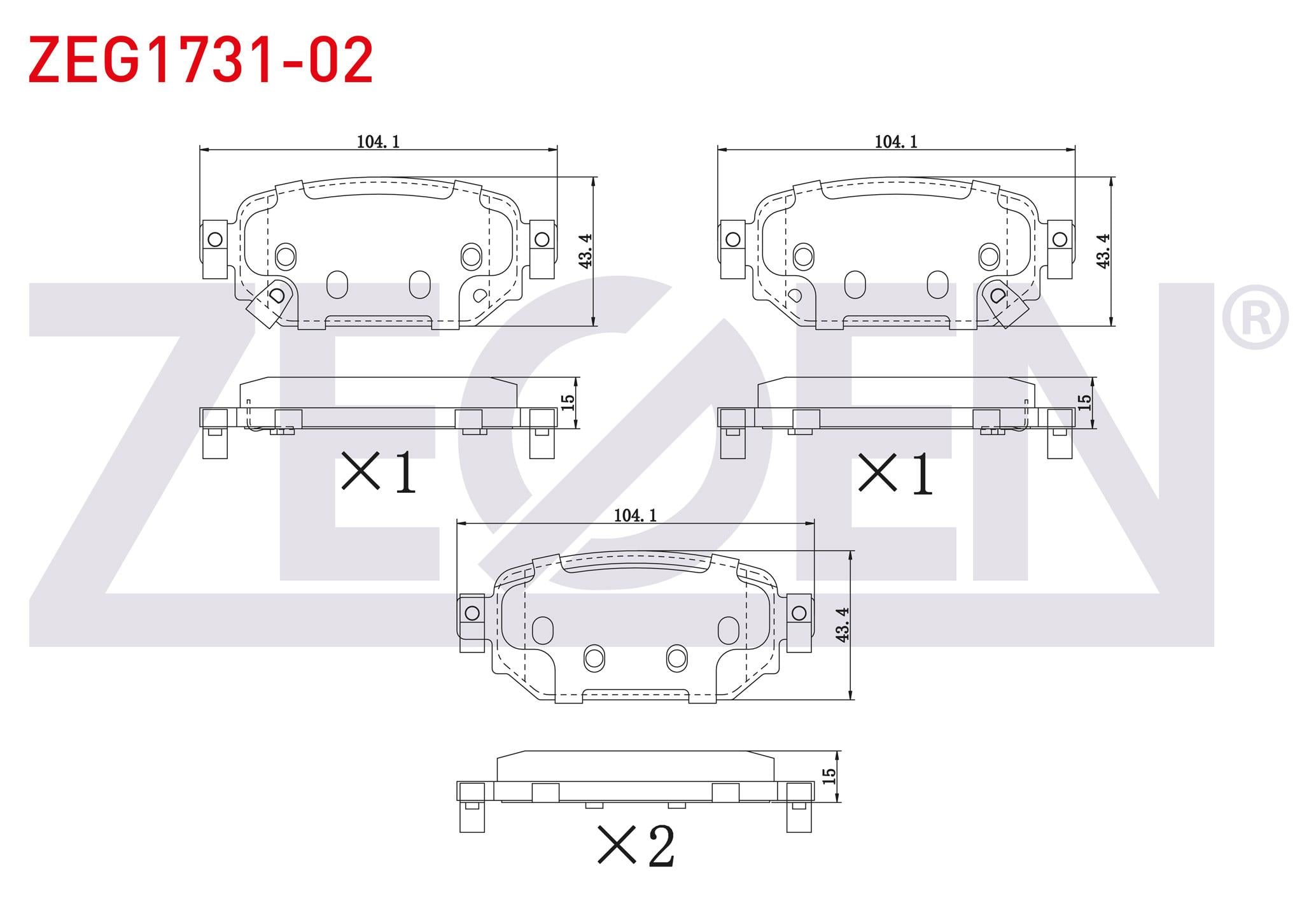 FREN BALATA ARKA IKAZLI MAZDA 3 (BM) 1.5 D 2013-
