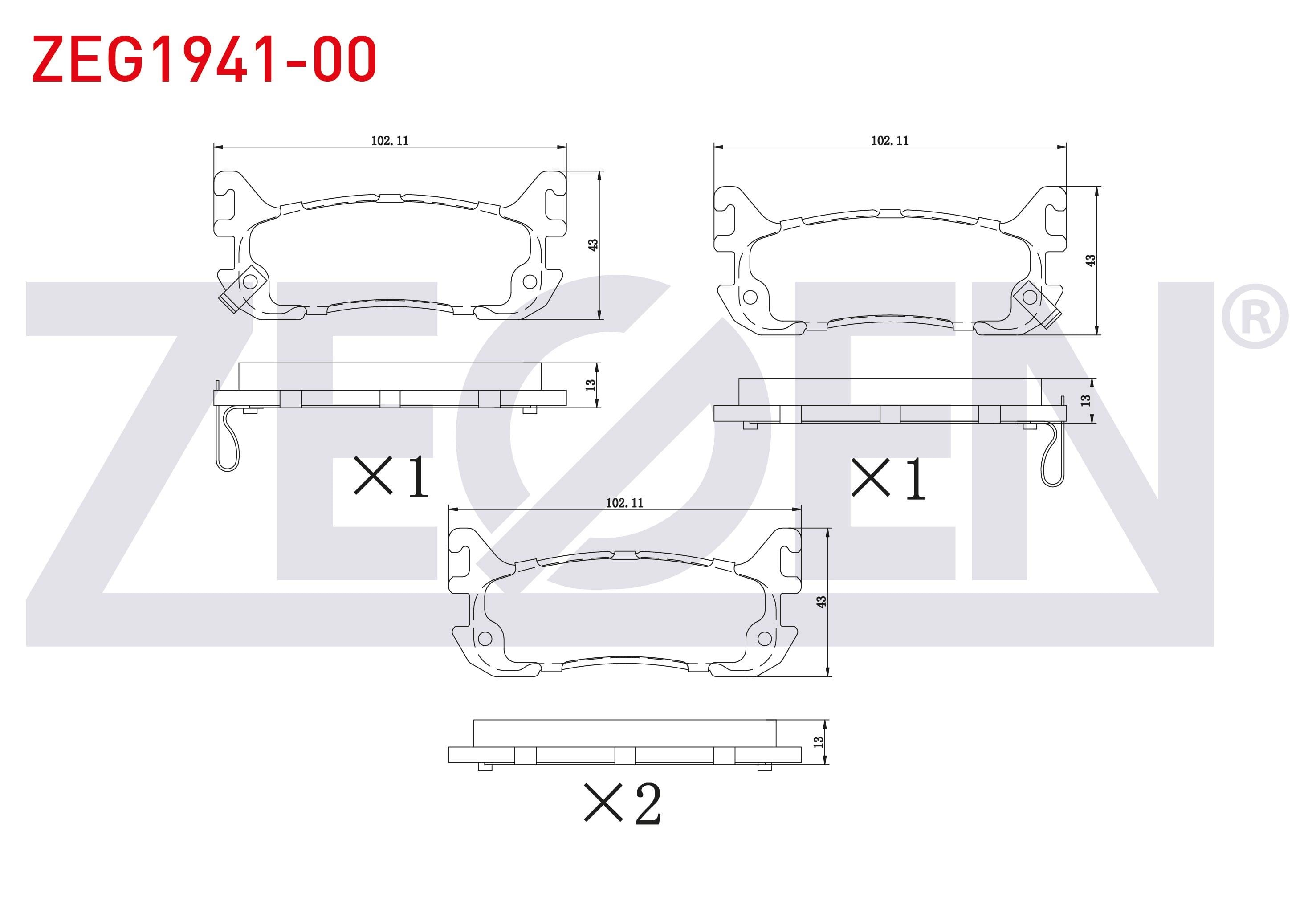 FREN BALATA ARKA IKAZLI MAZDA 323 V 1.5i 16v - 1.8i 16v 1994-1998 / MX-5 I 1.6i 16v - 1.8 1990-1998
