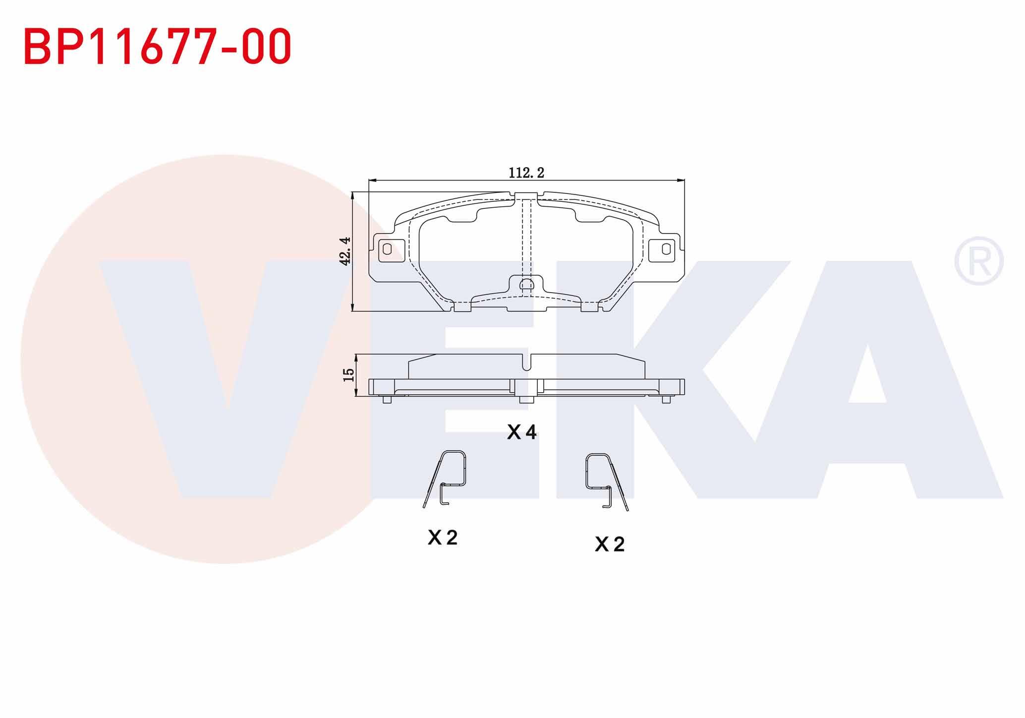 FREN BALATA ARKA IKAZLI MAZDA CX-5 (KE,GH) 2.0 2011-