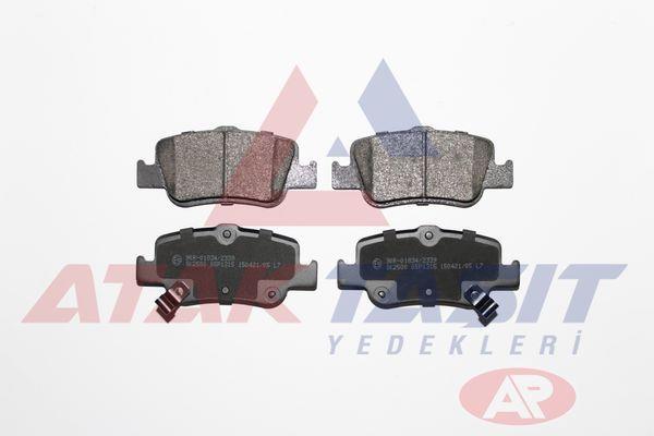 FREN BALATA ARKA IKAZLI TOYOTA COROLLA 1.4 D 2007-2012/ COROLLA 1.4 D-4D 2007-2012/ COROLLA 1.33 2007-2012/ COROLLA 1.4 VVT-I 2007-2012/ AURIS 1.4 D-4D 2007-2012/ AURIS 1.33 DUAL-VVT-I 2007-2012