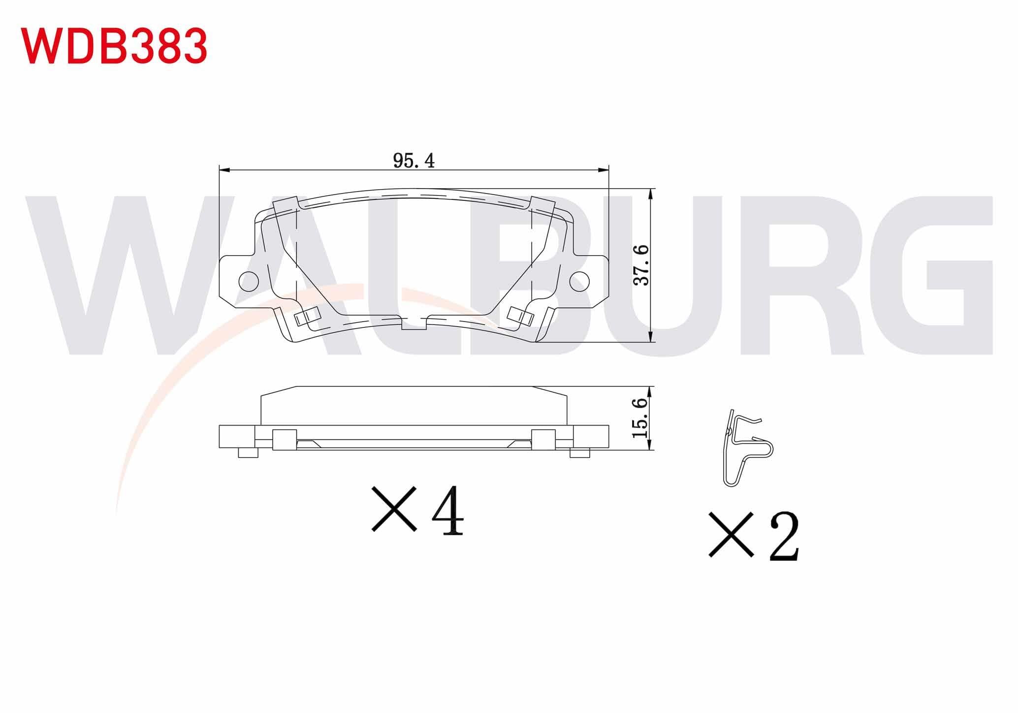 FREN BALATA ARKA IKAZLI TOYOTA COROLLA 1.4 VVT-I 2002-2007/ COROLLA 1.6 VVT-I 2002-2007/ COROLLA 1.4 D-4D 2002-2007/ COROLLA VERSO 1.6 2004-2009/ COROLLA VERSO 2.0 D-4D 2004-2009