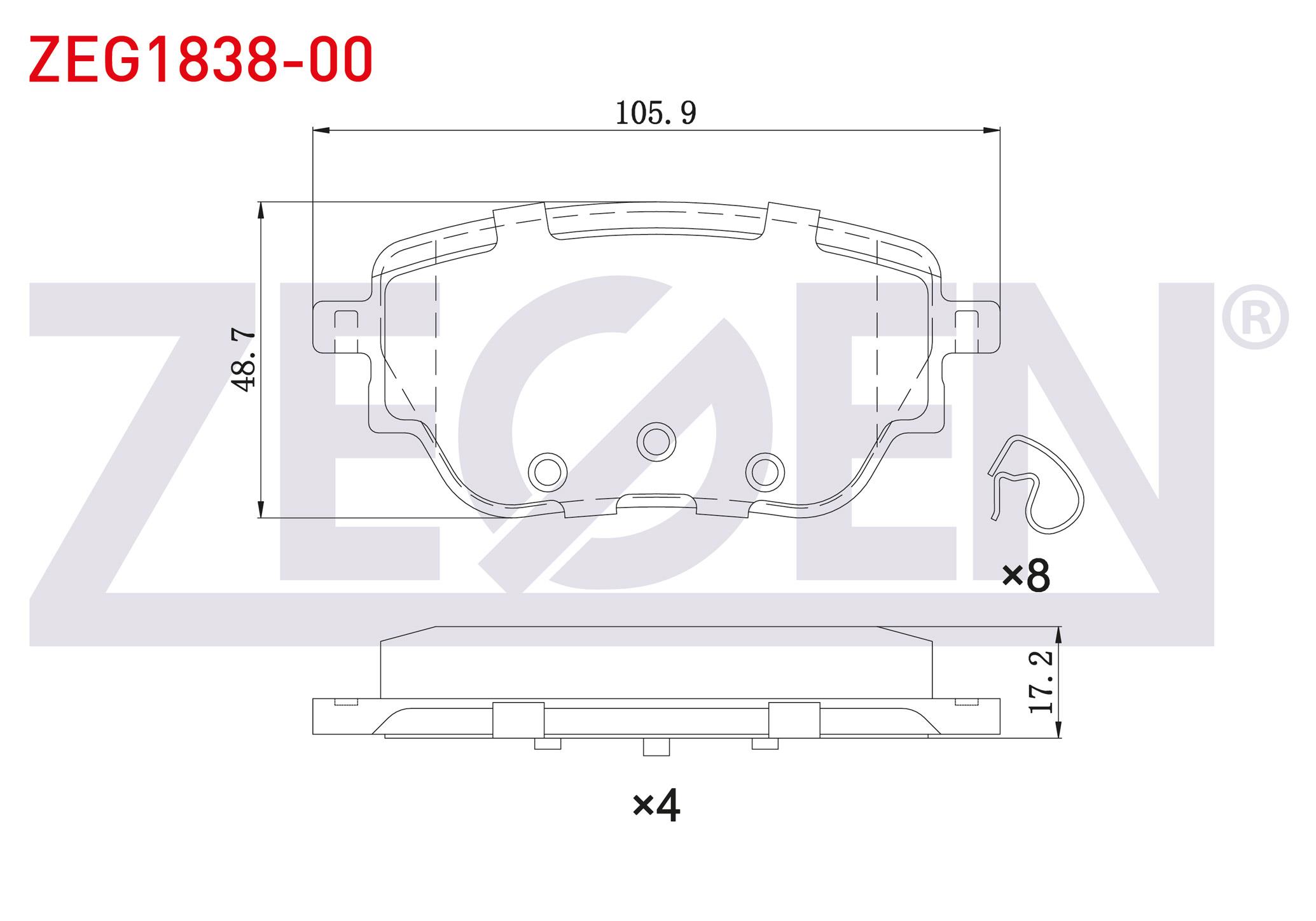 FREN BALATA ARKA MERCEDES A 180 d - 200 (W177) 2018- / CLA 180 d - 200 (C118) 2019-