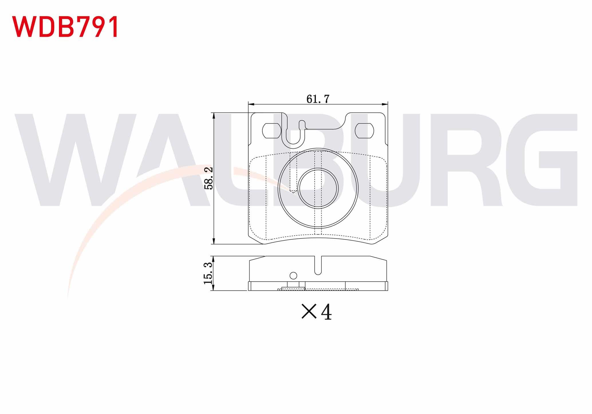 FREN BALATA ARKA MERCEDES C SERISI (W202) C 220 CDI 1993-2000