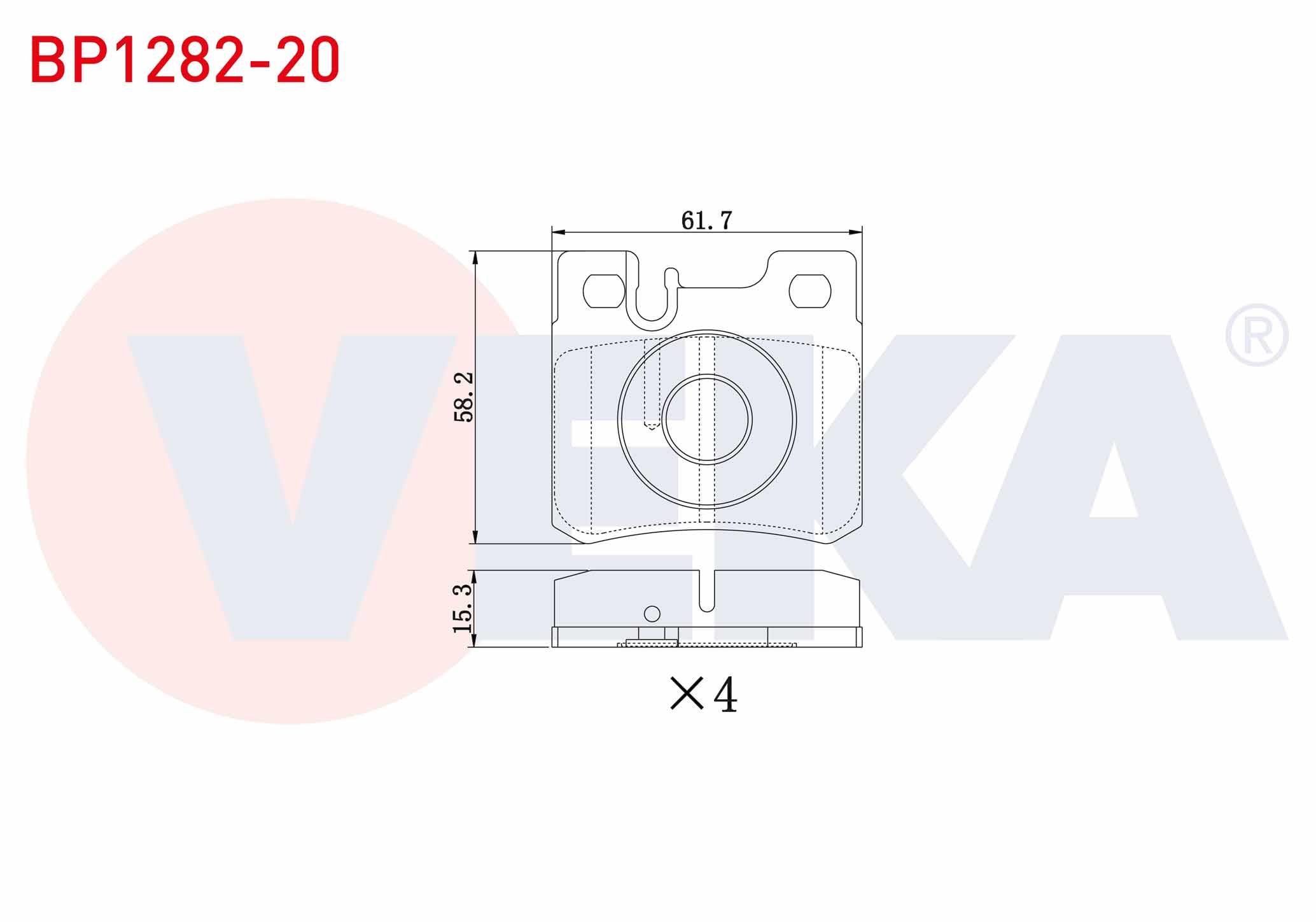 FREN BALATA ARKA MERCEDES C SERISI (W202) C 220 CDI 1993-2000