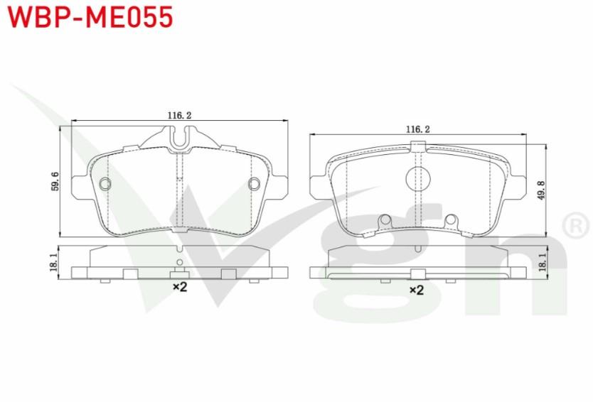FREN BALATA ARKA MERCEDES M SERISI (W166) ML 250 CDI 2011-