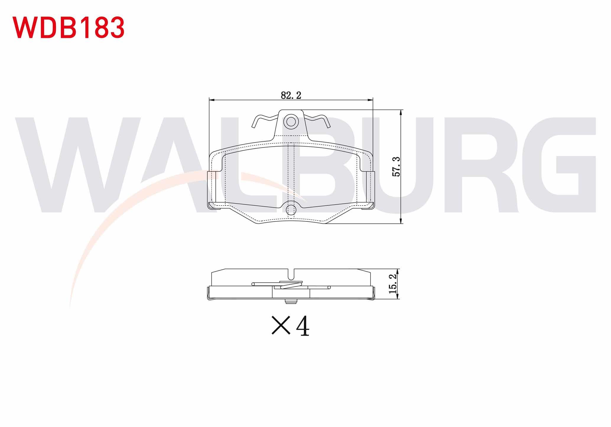 FREN BALATA ARKA NISSAN PRIMERA (P10) 2.0i 1990-1998 / PRIMERA (P11) 1.8i 16v 1996-2001 / PRIMERA (P11) 2.0 TD 1996-2001 / PRIMERA (P12) 2.0i 16v 2002-