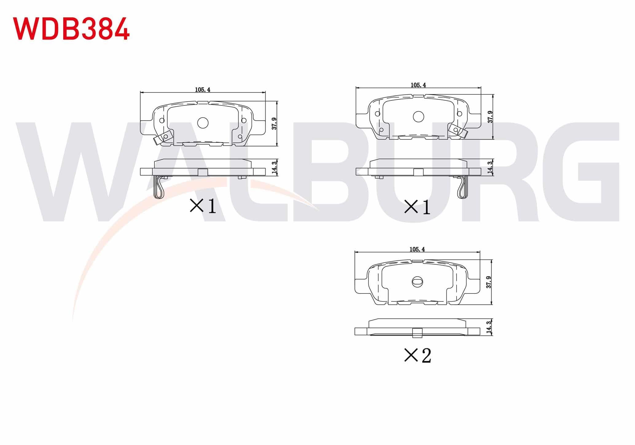 FREN BALATA ARKA NISSAN QASHQAI 1.5 DCI 2007-2014/ QASHQAI 1.6i 2007-2014/ QASHQAI 2.0 DCI 2007-2014/ X-TRAIL 2.0 DCI 2007-2013/  X-TRAIL 2.0i 2007-2013/RENAULT KOLEOS 2.0 DCI 2008-2014