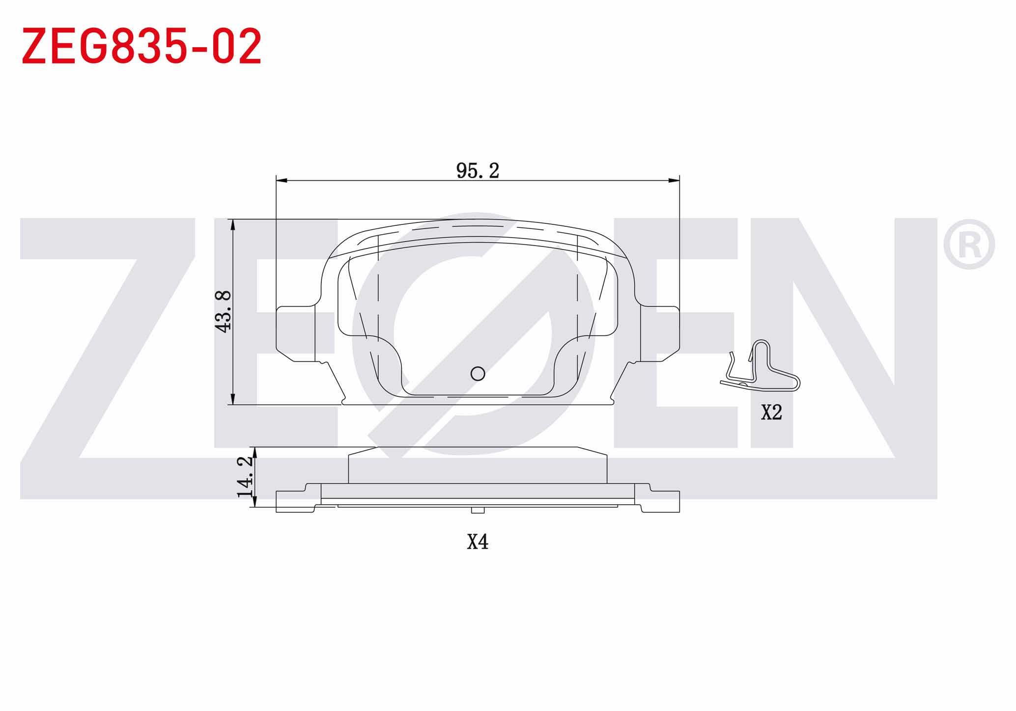 FREN BALATA ARKA OPEL COMBO C 1.3 CDTI 2001-2006 / COMBO C 1.7 CDTI 2001-2006 / COMBO C 1.7 CDTI 2001-2006