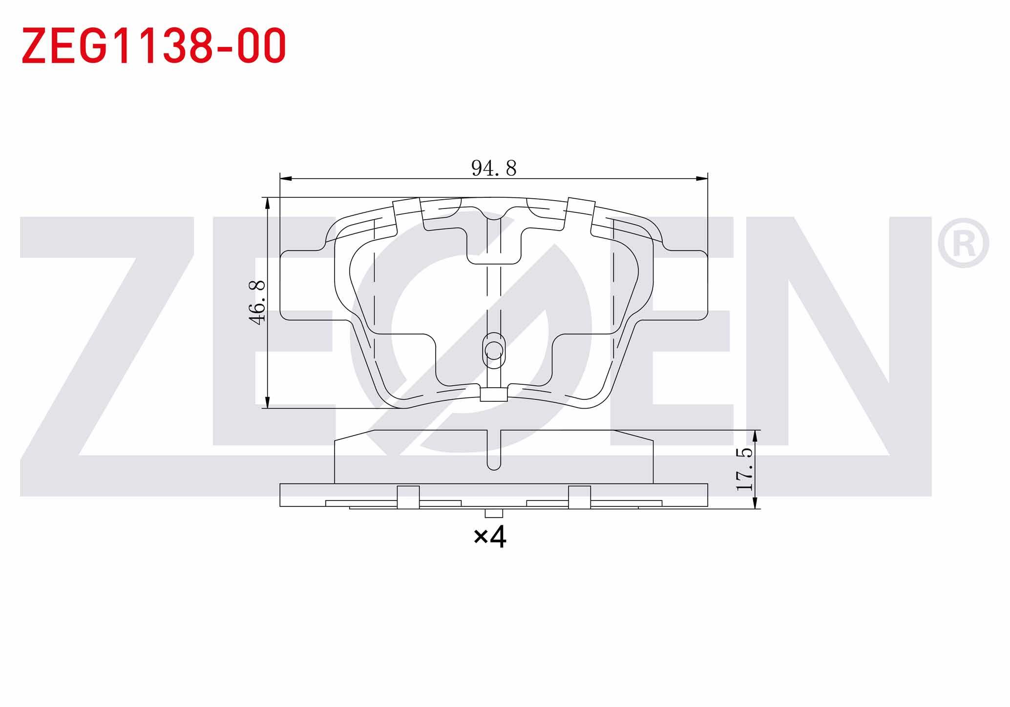 FREN BALATA ARKA PEUGEOT 307 1.6 90 HP 2000-2007 / 307 1.6 HDI 90 HP 2000-2007 / 207 1.4 HDI 2006-2012 / 207 1.6i 16v 2006-2012 / CITROEN C4 1.6 HDI 2004-2009/ C4 1.6 2004-2009