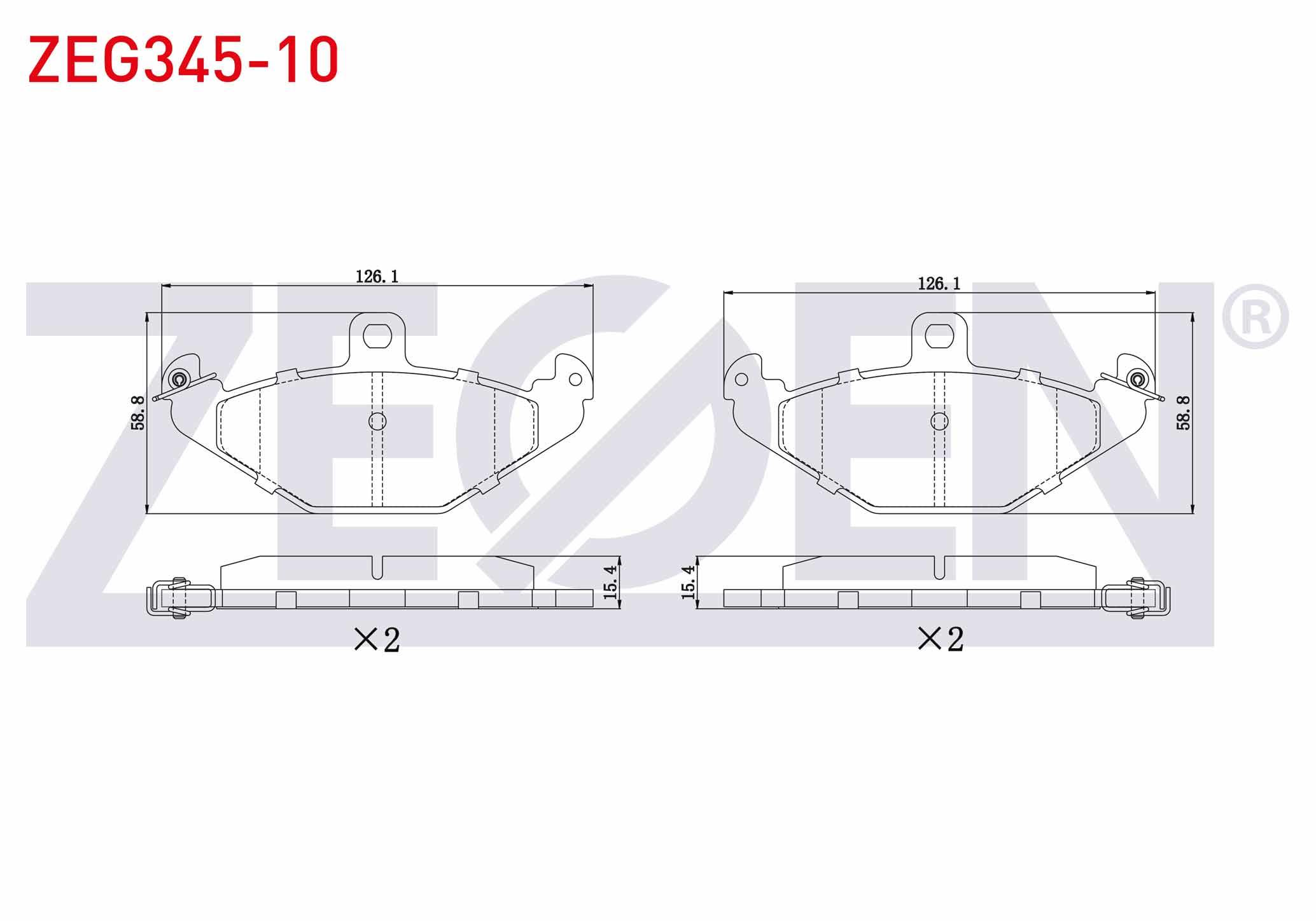 FREN BALATA ARKA RENAULT LAGUNA I (B56,556) 1.6i 1993-2001/ 1.8i 16v 1993-2001/ 1.9 DTI 1993-2001/ ESPACE III 2.0 1996-2002/ SAFRANE 2.0i 1992-2000