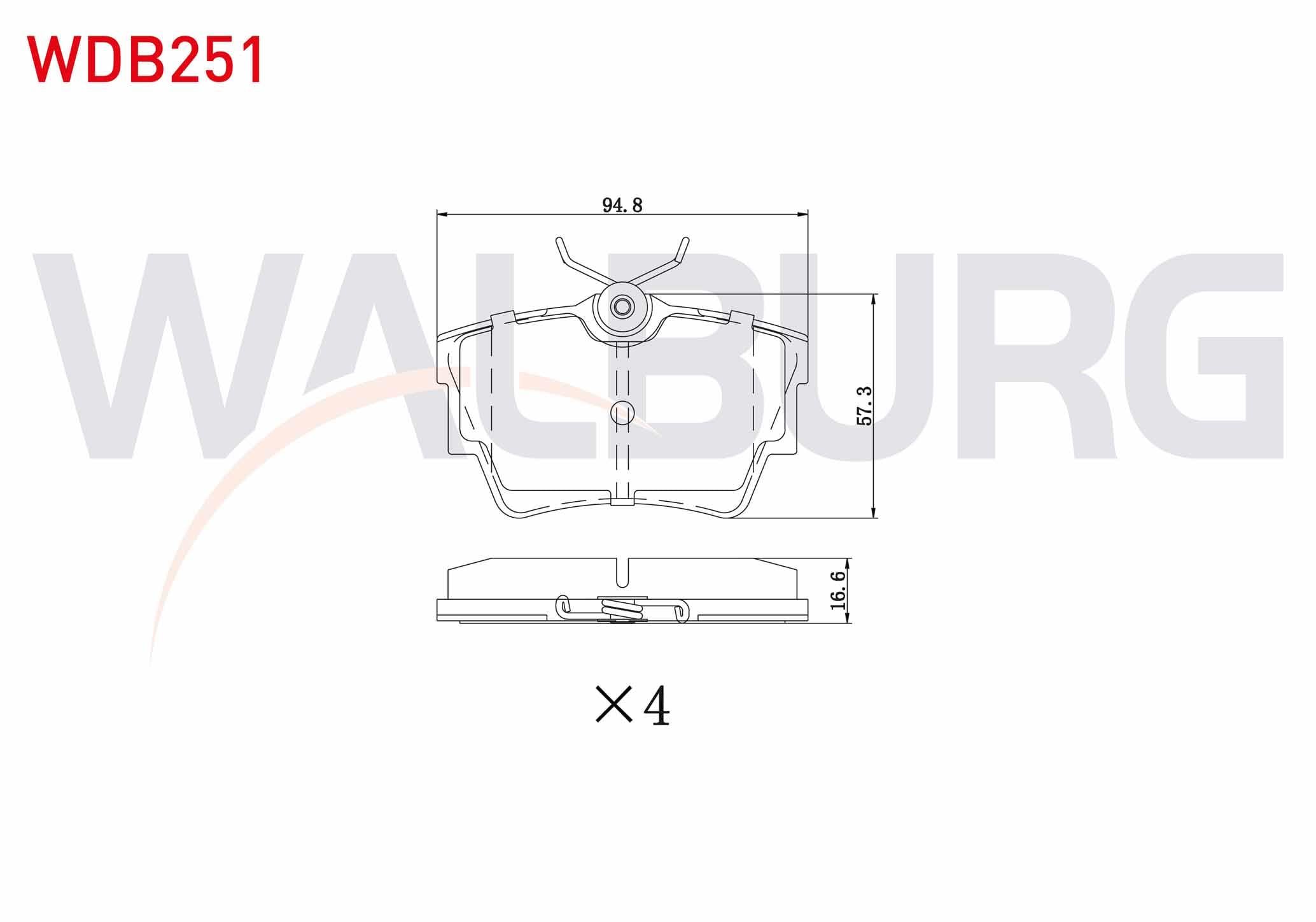 FREN BALATA ARKA RENAULT TRAFIC II 1.9 DCI - 2.0 DCI 2001-2014/ TRAFIC III 1.6 DCI 2014-/ OPEL VIVARO (J7) 1.9 DI -2.0 CDTI - 2.5 DTI 2002-2014/ VIVARO (X83) 2.0 CDTI 2015-