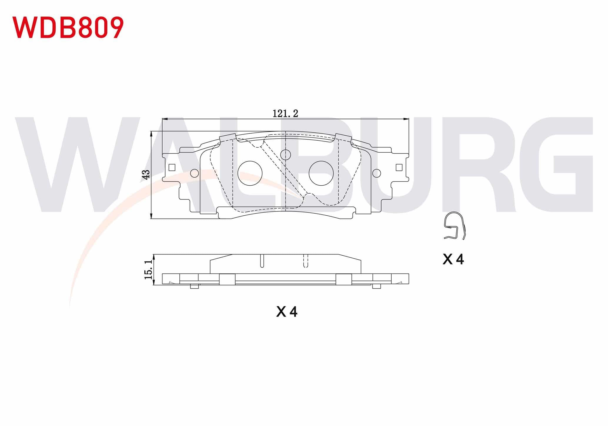 FREN BALATA ARKA TOYOTA C-HR 1.2 T - 1.8 Hybrid 2016-/ LEXUS RX (_L2_) 2.0 T - 3.5 T 2015- / NX (_Z1_) 2.5 2014-