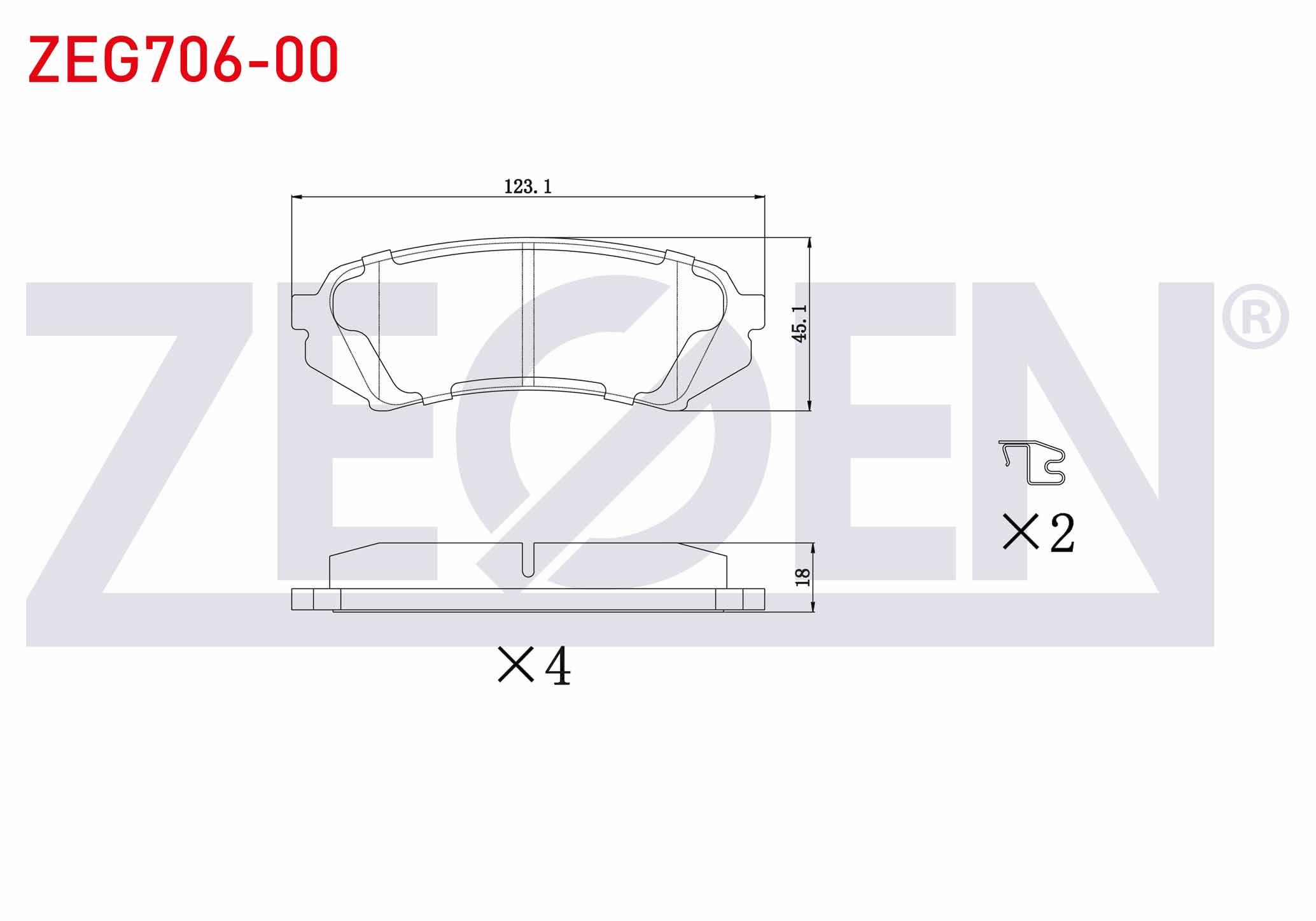 FREN BALATA ARKA TOYOTA LAND CRUISER 100 (UZJ100) 4.2 TD 1998-2007 / LAND CRUISER 100 (UZJ100) 4.7 1998-2007