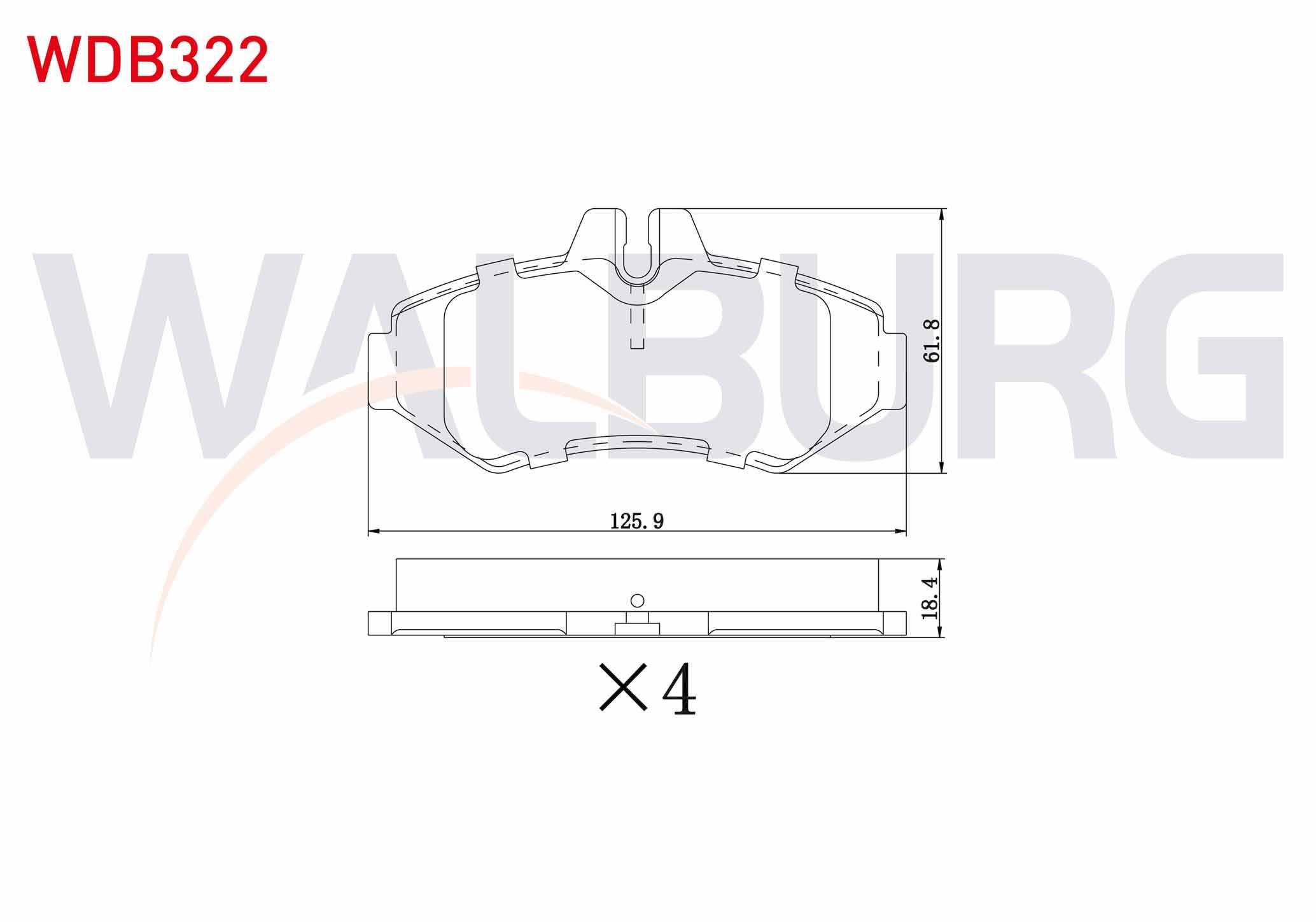 FREN BALATA ARKA VOLKSWAGEN LT 28-35 II 2.8 TDI 1996-2006 /  MERCEDES SPRINTER 3T (903) 313 CDI 1995-2006 / (903) 308 D 1995-2006 / (903) 310 D 1995-2006 / (903) 312 D 1995-2006