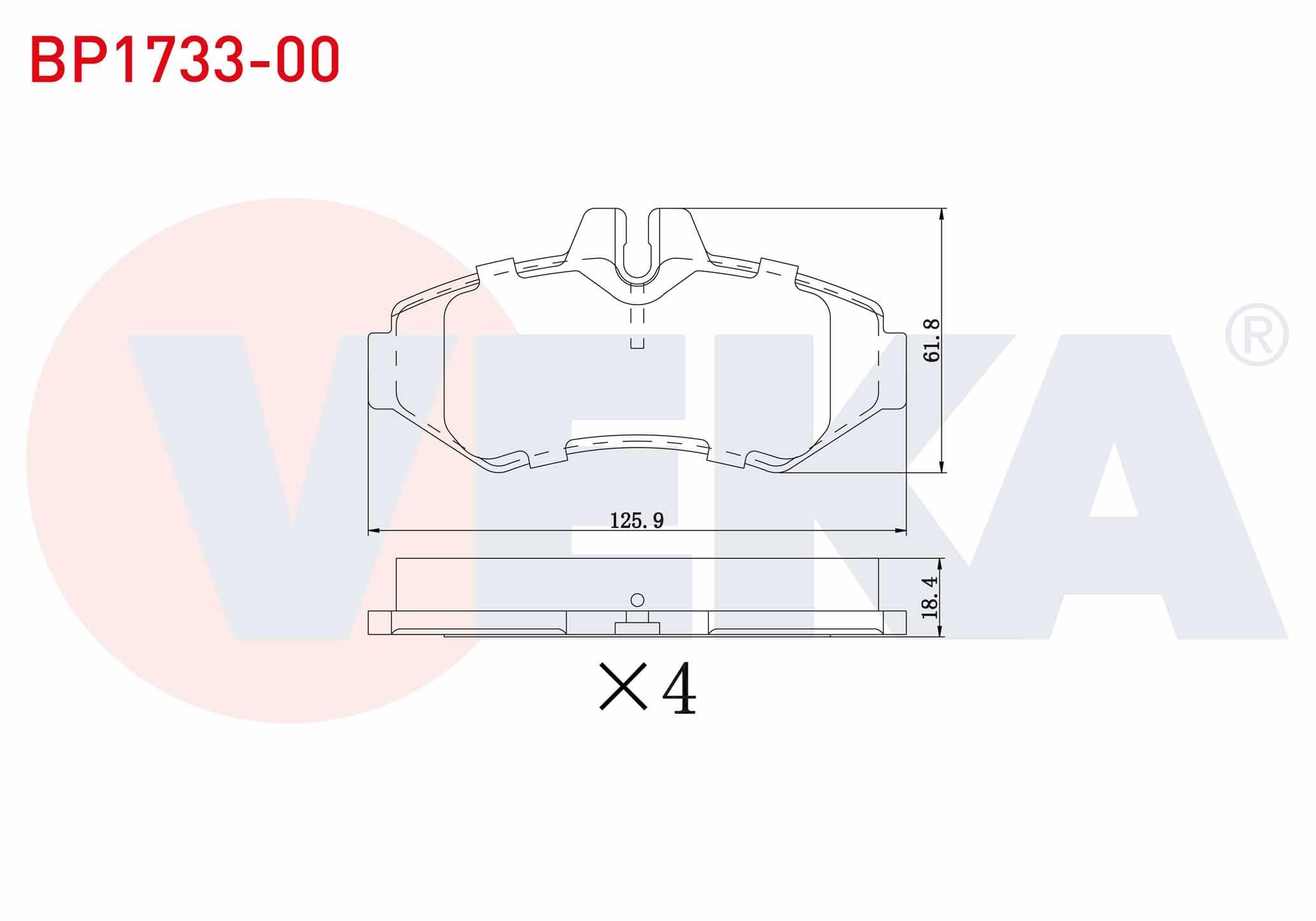 FREN BALATA ARKA VOLKSWAGEN LT 28-35 II 2.8 TDI 1996-2006 /  MERCEDES SPRINTER 3T (903) 313 CDI 1995-2006 / (903) 308 D 1995-2006 / (903) 310 D 1995-2006 / (903) 312 D 1995-2006