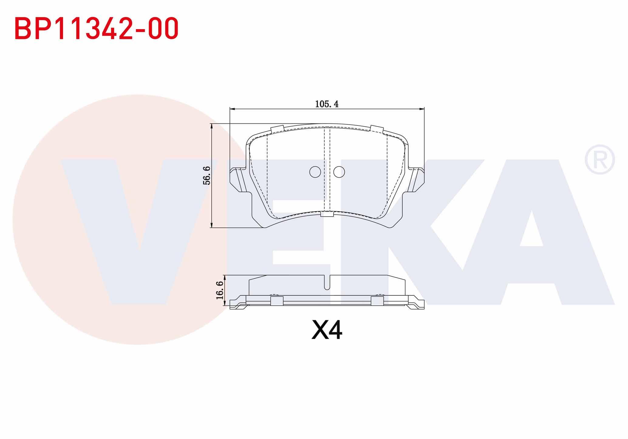 FREN BALATA ARKA VOLKSWAGEN TIGUAN (5N_) 1.4 TSI 2007-2016/TIGUAN (5N_) 2.0 TDI 2007-2016/TIGUAN (5N_) 2.0 FSI 2007-2016/AUDI Q3 (8U) 1.4 TFSI 2011-/Q3 (8U) 2.0 TDI 2011-/SEAT ALHAMBRA 1.4 TSI 2010-