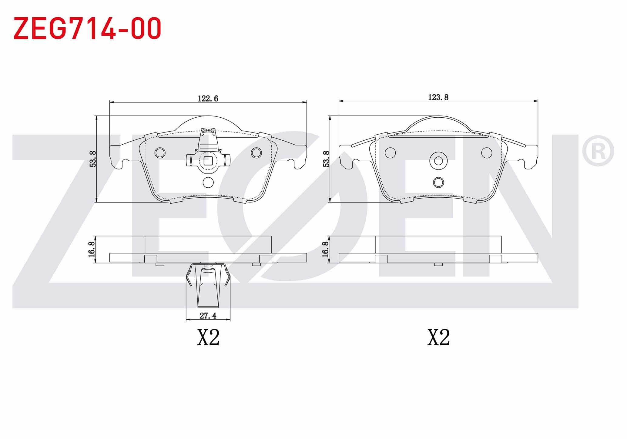 FREN BALATA ARKA VOLVO C70 I 2.0 1998-2005/ S60 I 2.0 T5 2000-2010/ S80 I 3.0 T6 1998-2006/ V70 I 2.0 T 1997-2000/ V70 II 2.0 T 2000-2007/ S 80 I 2.0 T 1998-2006/ S60 I 2.0 T 2000-2010