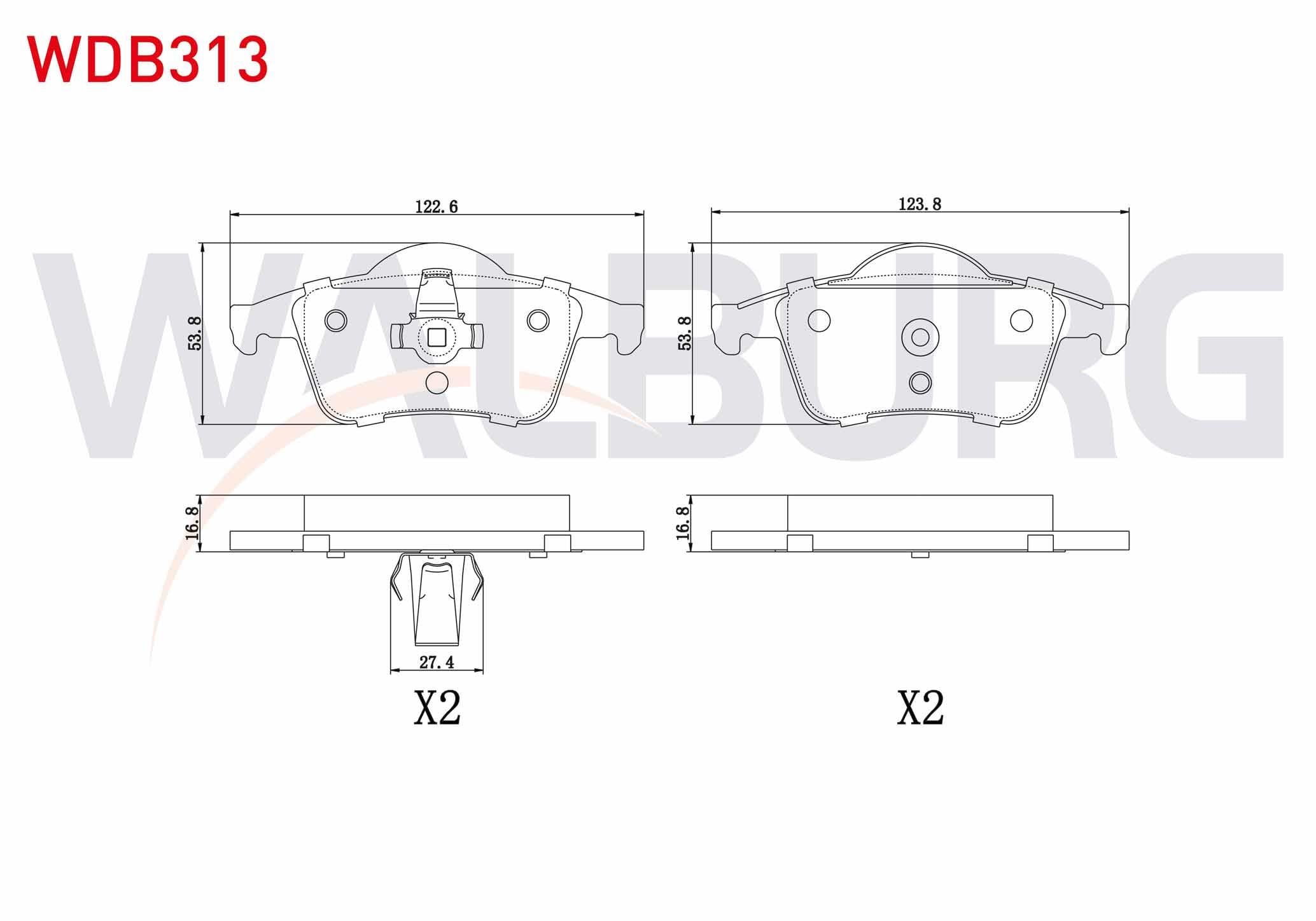 FREN BALATA ARKA VOLVO C70 I 2.0 1998-2005/ S60 I 2.0 T5 2000-2010/ S80 I 3.0 T6 1998-2006/ V70 I 2.0 T 1997-2000/ V70 II 2.0 T 2000-2007/ S 80 I 2.0 T 1998-2006/ S60 I 2.0 T 2000-2010