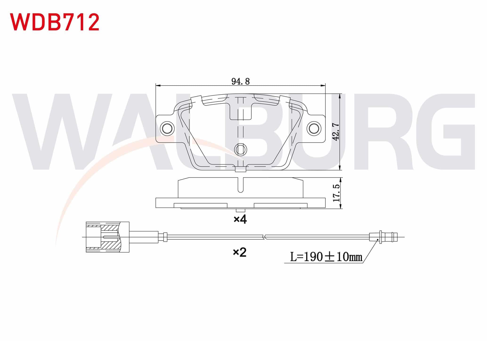 FREN BALATA CIFT FISLI ARKA FIAT BRAVO II (198) 1.6 MJT 17,3mm 2006-
