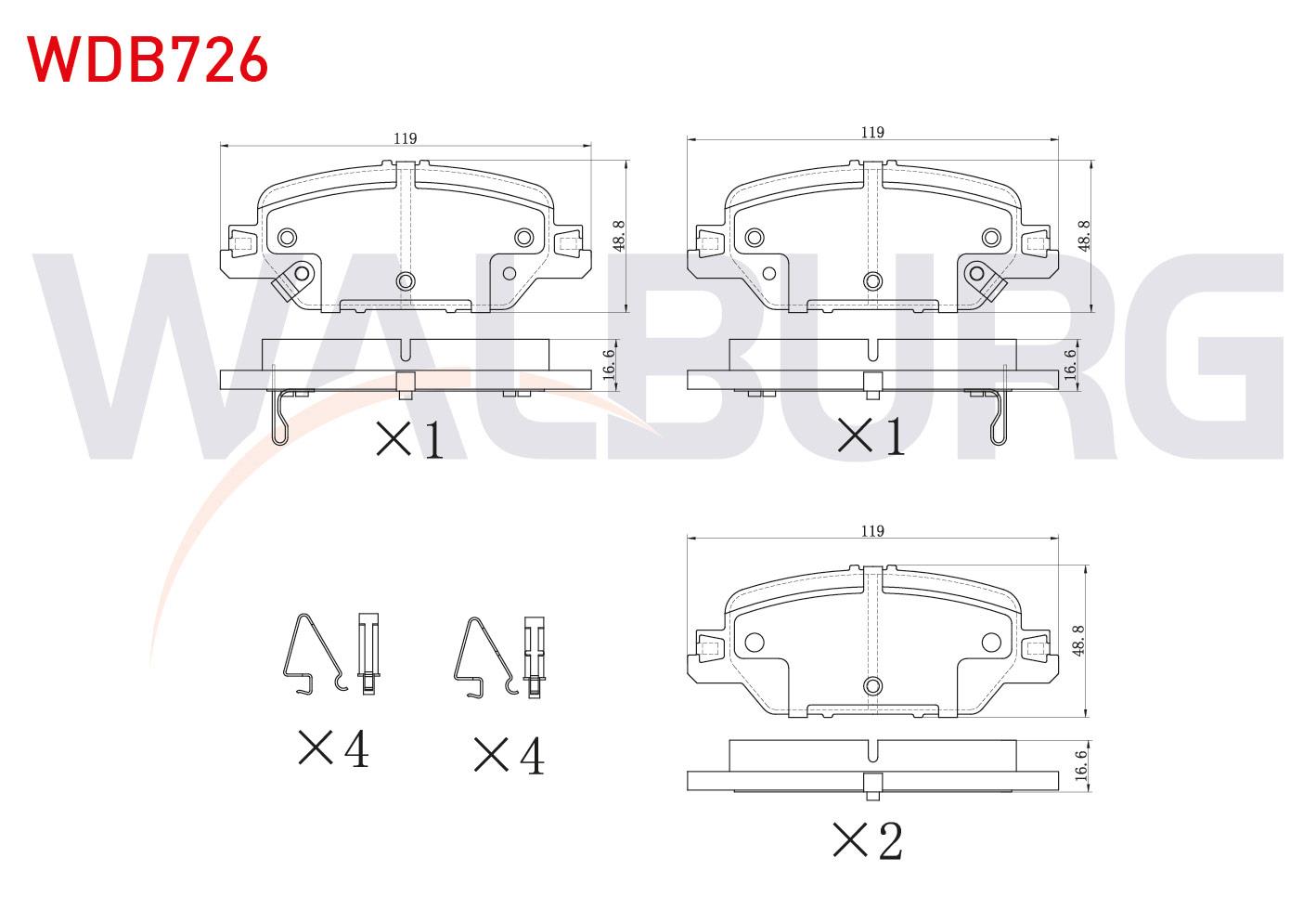 FREN BALATA IKAZLI ARKA HONDA CR-V V (RW_, RT_) 1.5i V-TEC 2016-