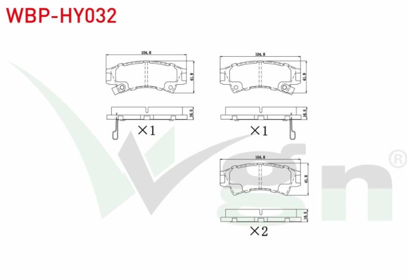 FREN BALATA IKAZLI ON HYUNDAI ATOS (MX) 1.0i 12v 16.00mm 1998-2005