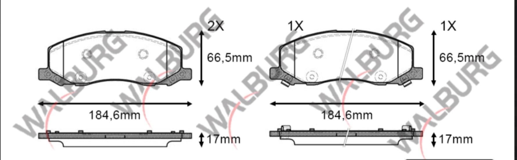 FREN BALATA IKAZLI ON OPEL INSIGNIA 2.0 T 18 JANT 2008- / INSIGNIA 2.0 CDTI 2008-