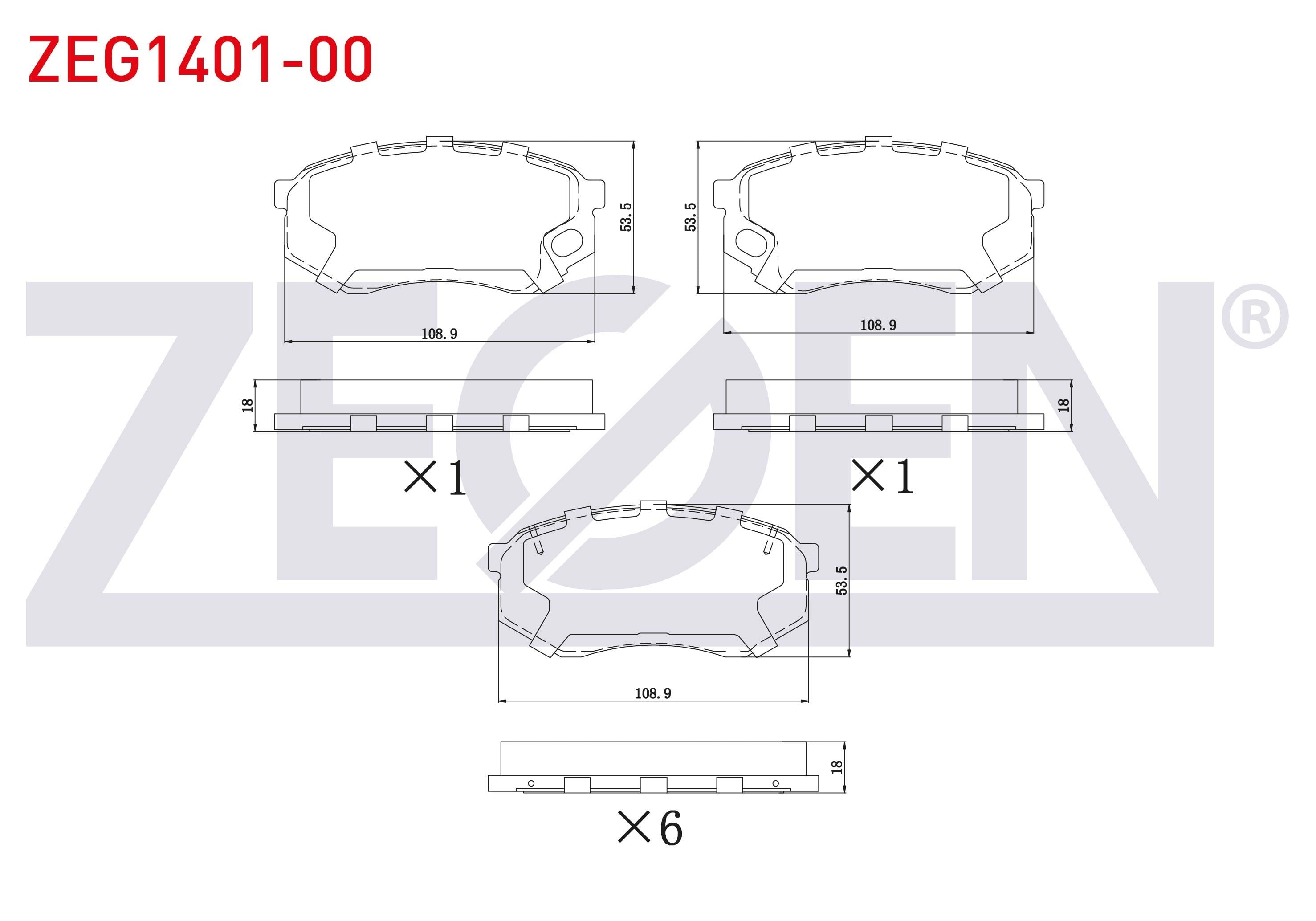FREN BALATA ON 8 ADET MITSUBISHI CANTER FUSO FE511 3.0  2006-