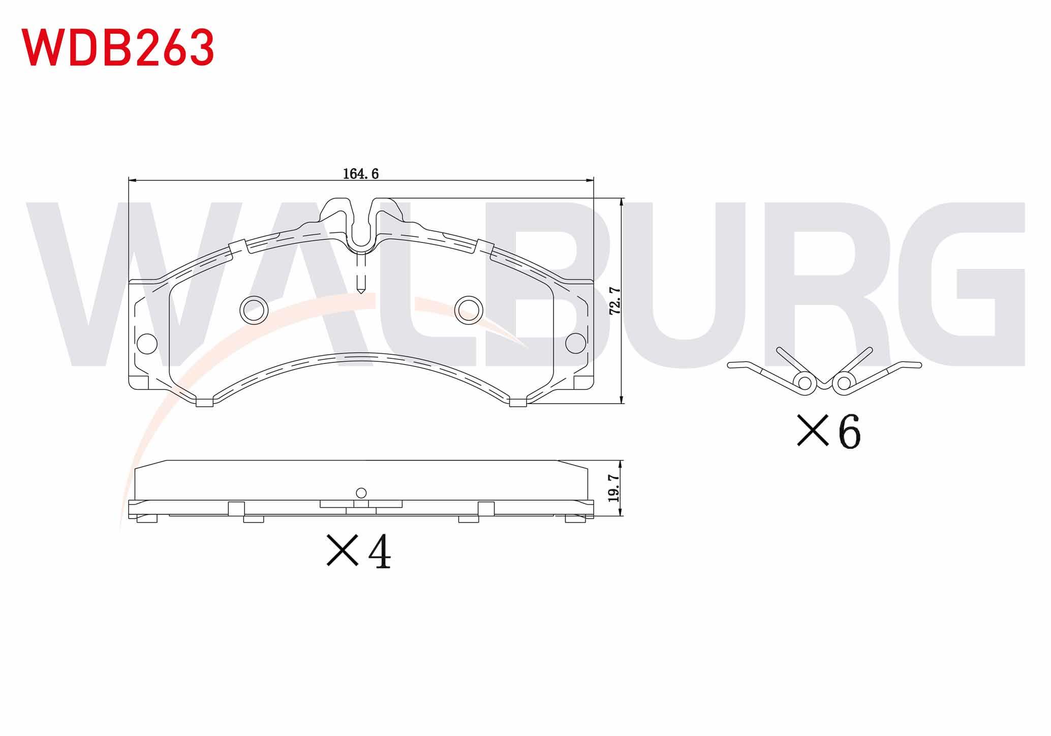 FREN BALATA ON-ARKA MERCEDES SPRINTER 4T (904) 412 D 4q 1995-2006 / SPRINTER 4T (904) 413 CDI 4q 1995-2006