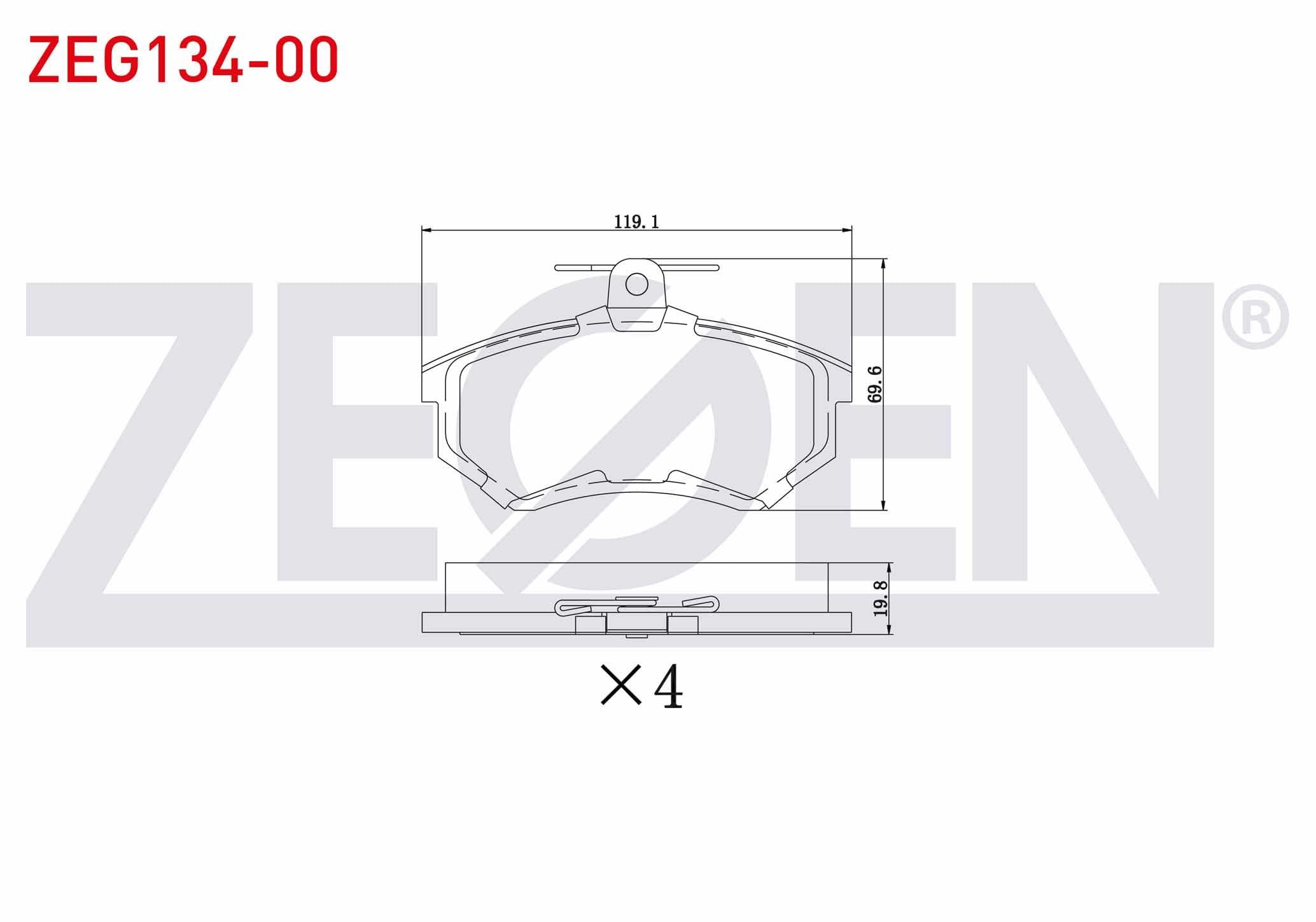 FREN BALATA ON AUDI 80 2.0 1986-1991 / 100 1.8 1982-1990 / CHERY ALIA 2006-2013 / TIGGO 2006-2014 / VW CADDY II 1995-2004 / PASSAT B3-B4 1988-1996 / SEAT TOLEDO 1993-1999 / INCA 1995-2003