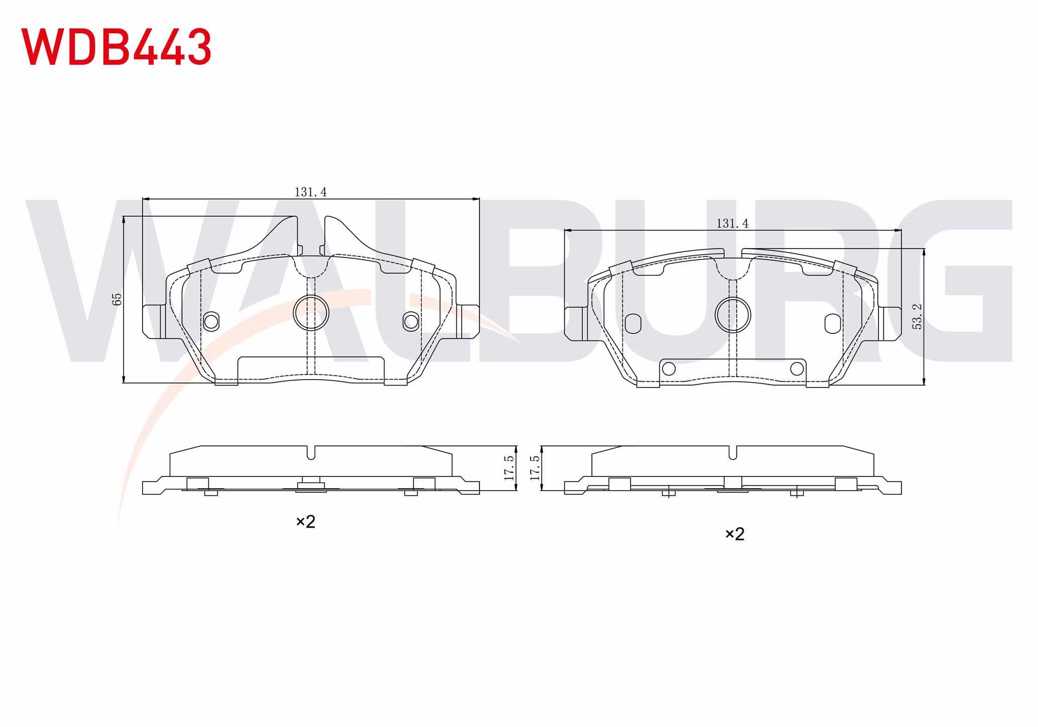 FREN BALATA ON BMW 1 SERISI (E87) 116 i 2003-2012 / 118 i 2003-2012/ 118 D 2003-2012 / MINI COOPER ONE 1.6i 2010-/ MINI COOPER ONE 1.6i 2010-/  MINI COOPER ONE 1.6 D 2010-