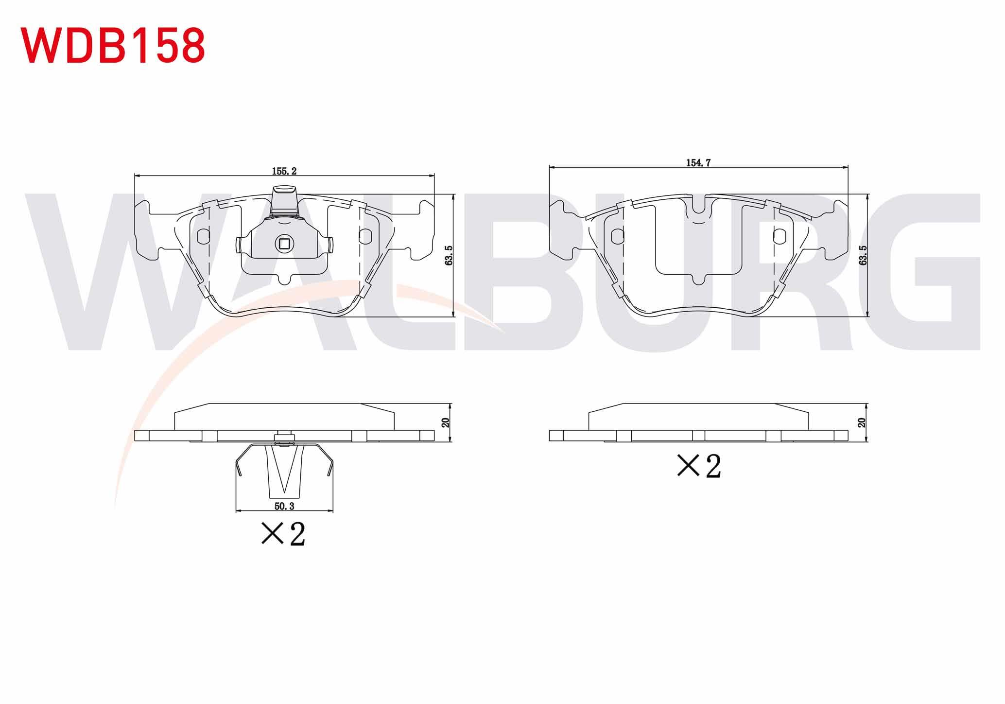 FREN BALATA ON BMW 5 SERISI (E39) 525 D 1995-2003 / (E39) 520 i 1995-2003 / (E39) 523 i 1995-2003