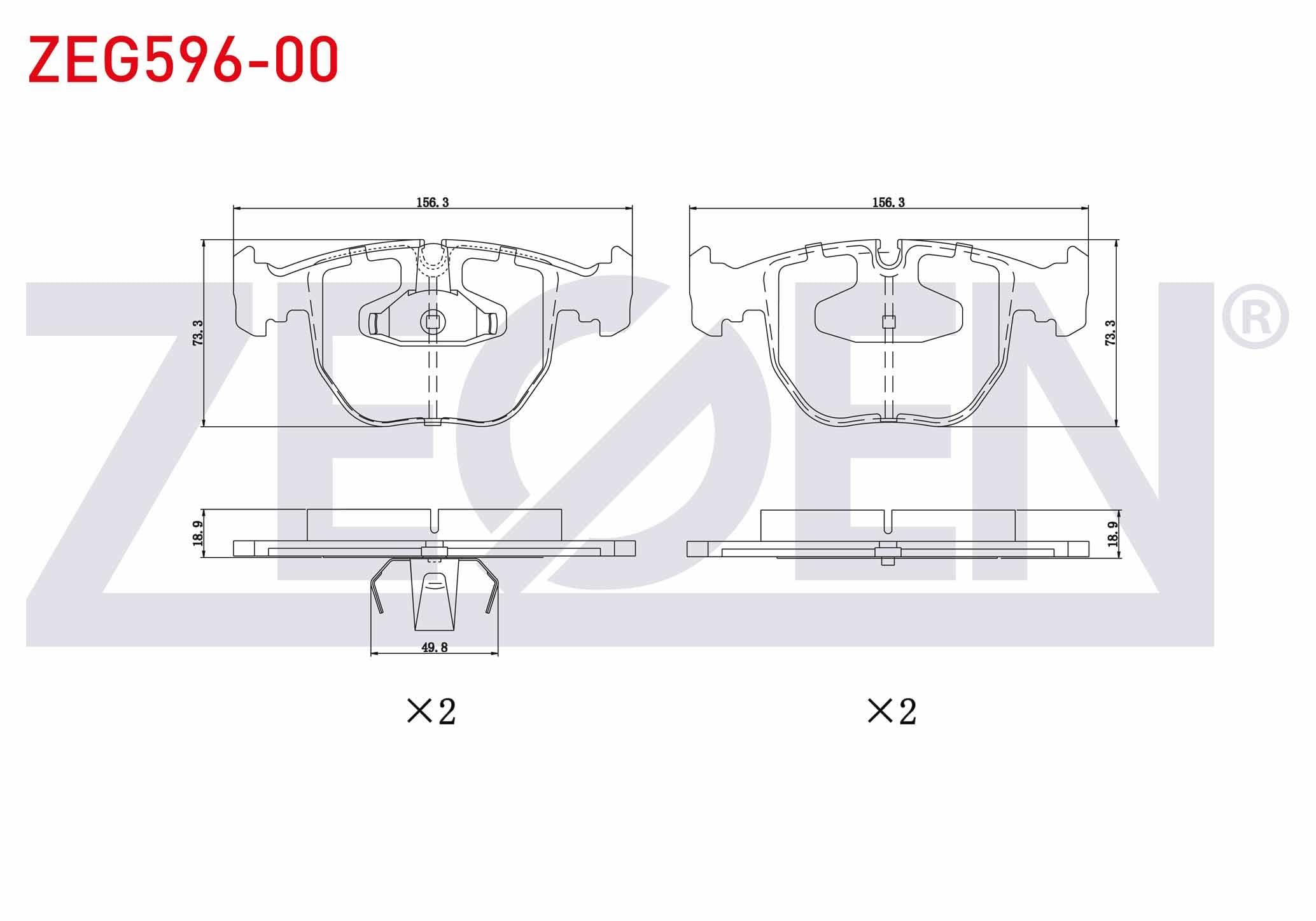 FREN BALATA ON BMW X5 (E53) 3.0 D 2000-2007/ (E53) 3.5 XD 2000-2007/ X5 (E53) 4.4 2000-2007/ (E53) 4.6 iS 2000-2007/ 5 SERISI (E39) 525 i 1995-2003/ (E39) 530 D 1995-2003/ (E39) 518 i 1995-2003