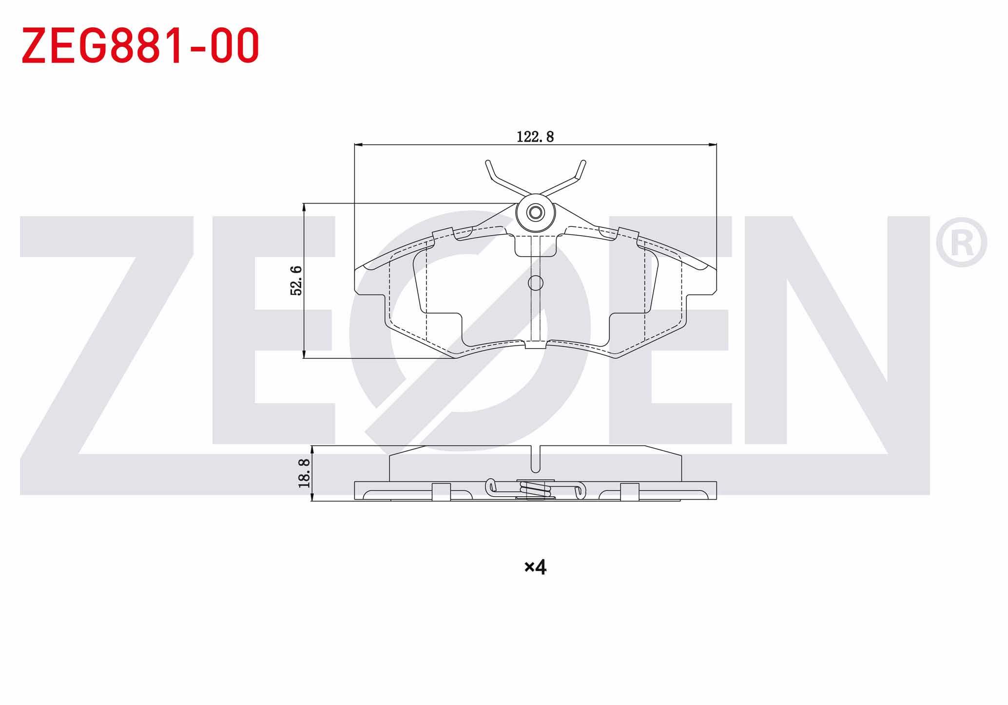 FREN BALATA ON CITROEN C3 (FC) 1.4 VTI 2002-2009 / C3 (FC) 1.4 HDI 2002-2009 / C2 (JM) 1.4 2003-2009 / C2 (JM) 1.4 HDI 2003-2009