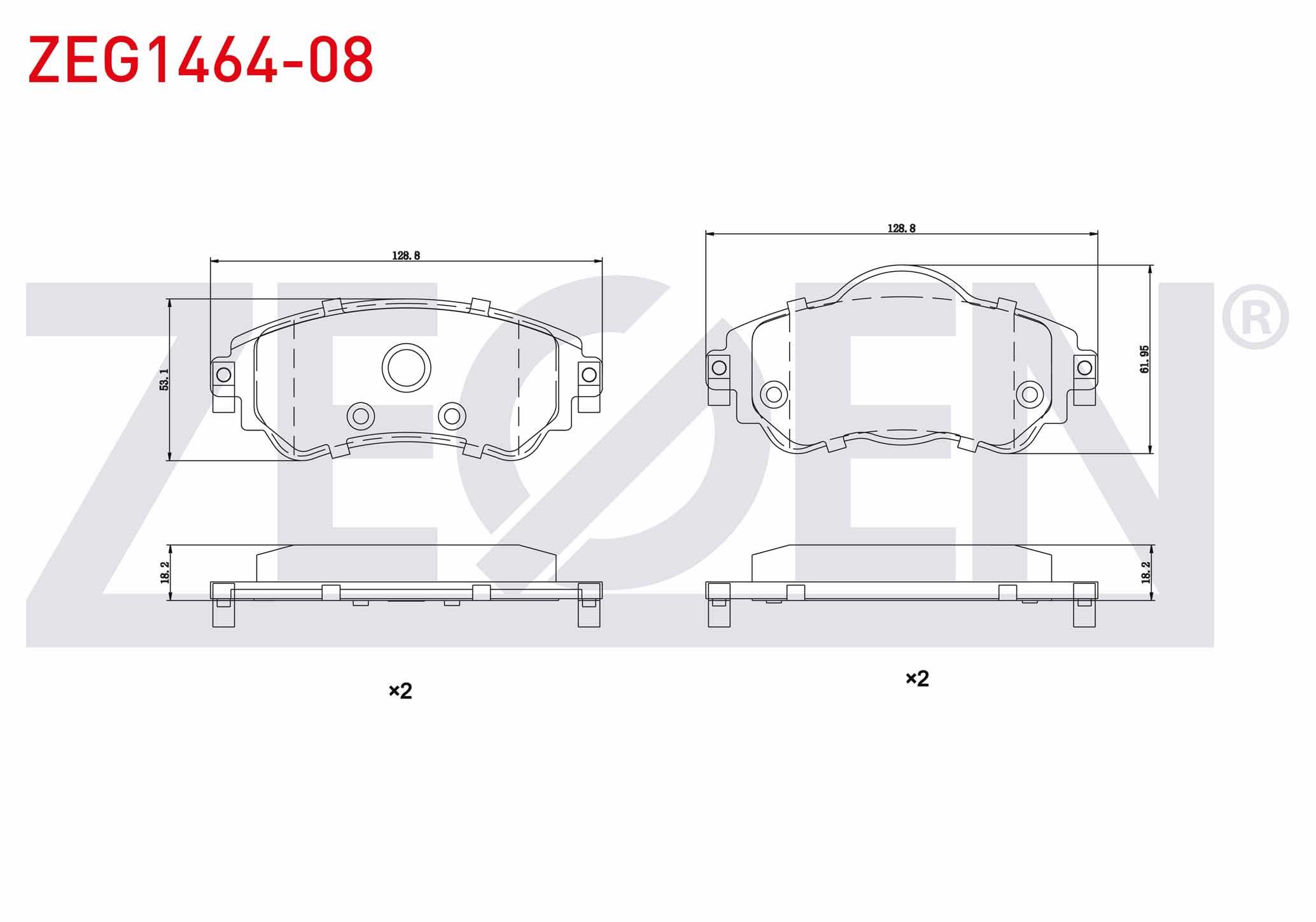 FREN BALATA ON CITROEN C4 (B7) 1.4 2009-