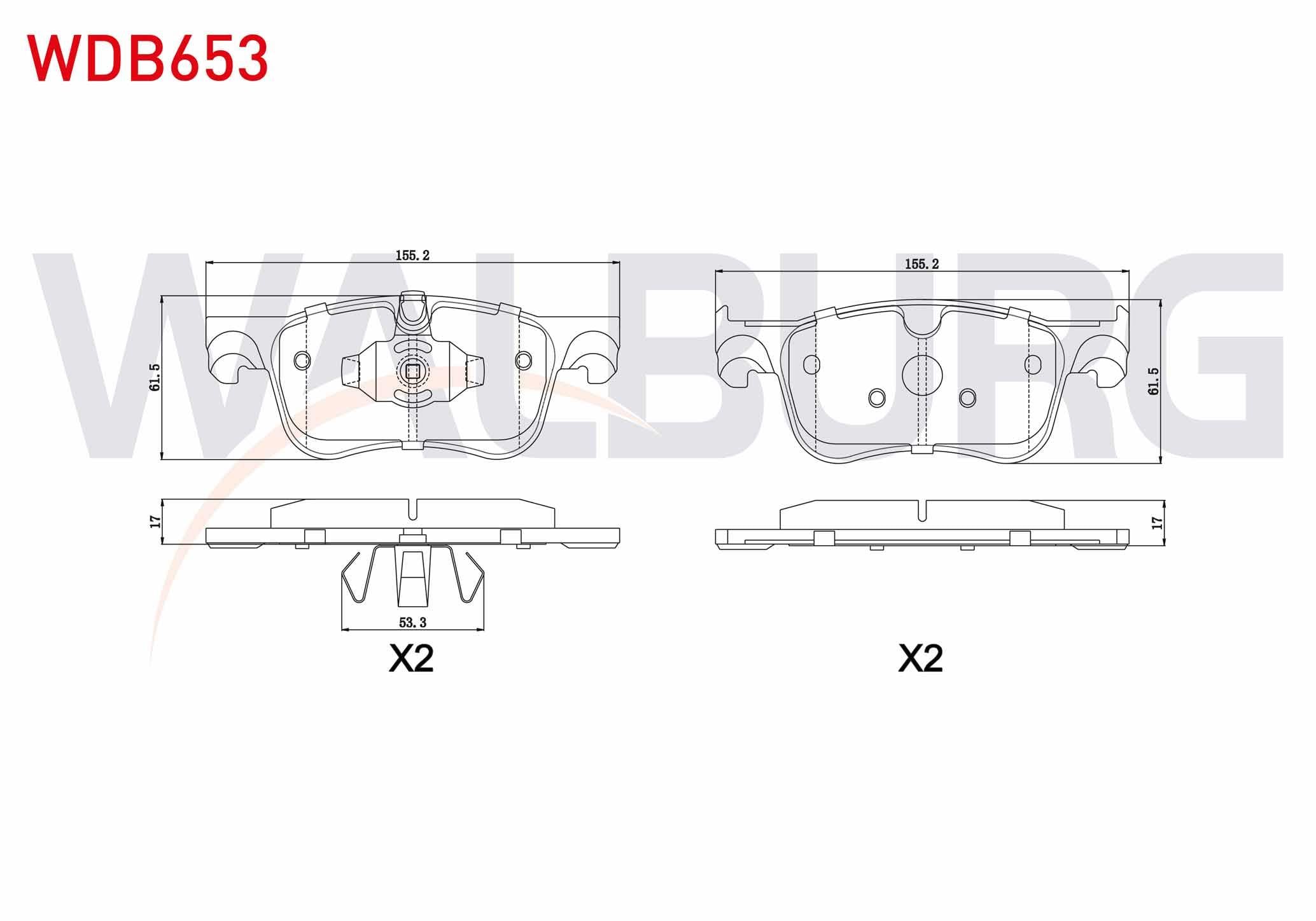 FREN BALATA ON CITROEN C4 PICASSO II 1.6 HDI 2013- / C4 PICASSO II 1.6 VTI 2013-