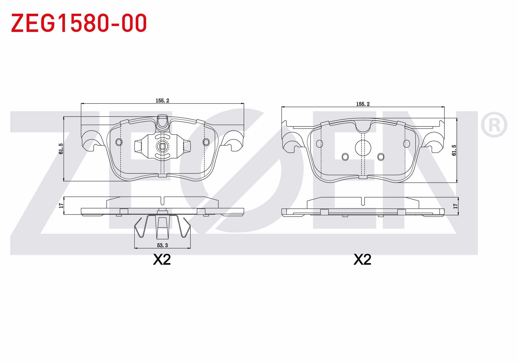 FREN BALATA ON CITROEN C4 PICASSO II 1.6 HDI 2013- / C4 PICASSO II 1.6 VTI 2013-