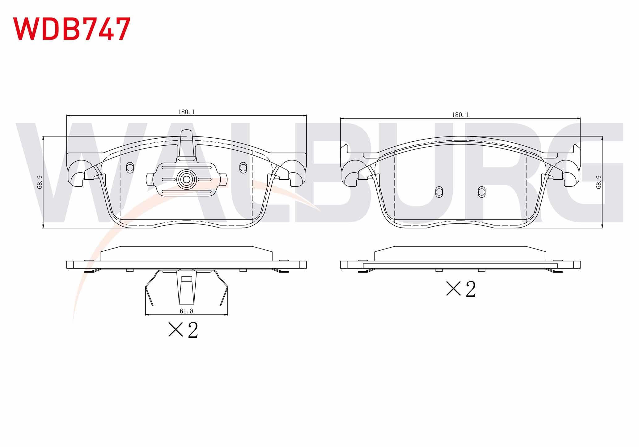FREN BALATA ON CITROEN JUMPY 1.6 BlueHDI 2016-/ PEUGEOT EXPERT 1.6 BlueHDI 2016-/ TOYOTA PROACE (MPY_) 1.6 D 2016- / TOYOTA PROACE (MPY_) 2.0 D 2016-