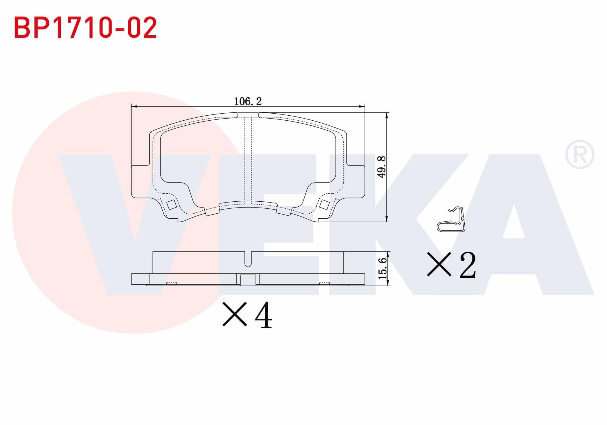 FREN BALATA ON DFM PANELVAN 1.1 2009- / SUZUKI WAGON R (EM) 1.0i 16v 1998-2000 / SUZUKI WAGON R (EM) 1.2i 16v 1998-2000