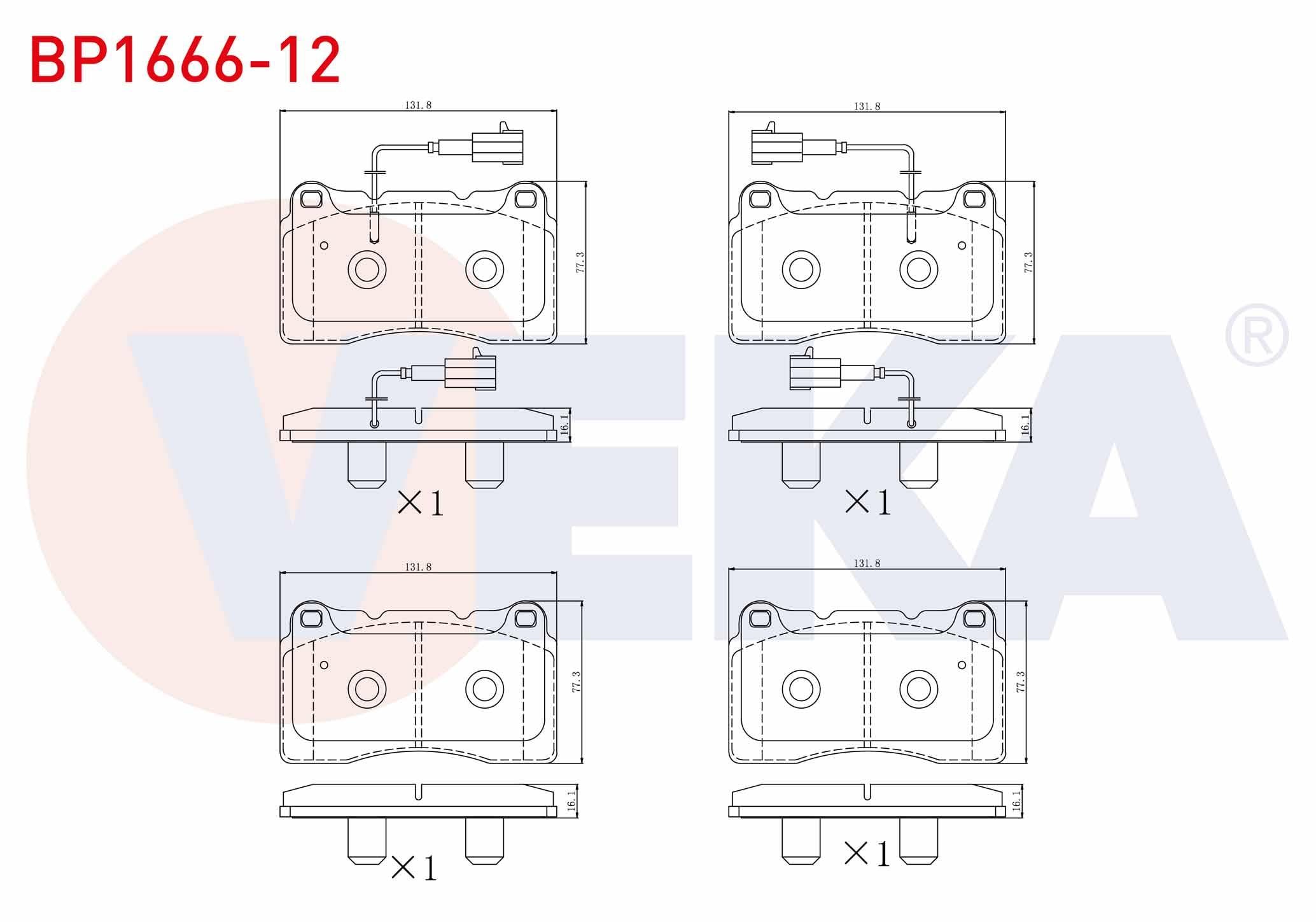 FREN BALATA ON FISLI ALFA ROMEO GIULIETTA (940) 1.4 TB - 1.6 JTD 2010-