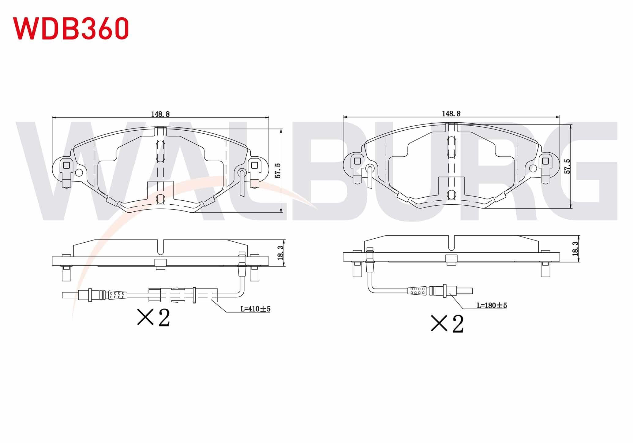FREN BALATA ON FISLI CITROEN C5 II 1.6 HDI 2004-2008/ C5 II (RC) 2.0 2004-2008/ C5 II (RC) 2.0 HDI 2004-2008/ C5 I (DC) 2.0 HDI 2001-2004/ C5 II (RC) 1.6 THP 2004-2008