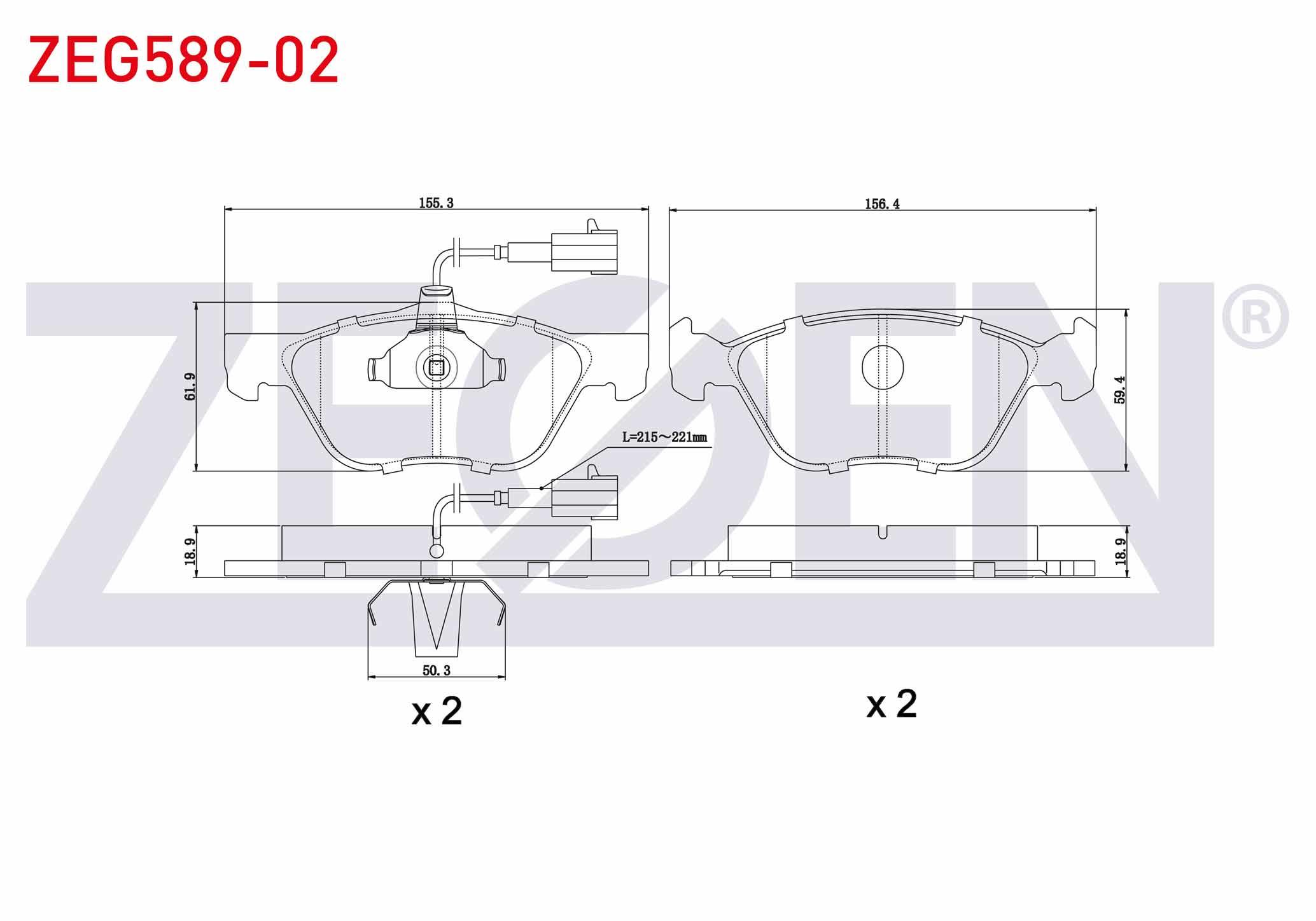 FREN BALATA ON FISLI FIAT MAREA (185) 2.0i 150 HP 1996-2007/ BRAVO (182) 2.0i 20v HGT 1995-2004/ ALFA ROMEO 156 (932) 1.9 JTD 1997-2005/ 147 (937) 1.6 2001-2010/ 147 (937) 1.9 JTD 2001-2010