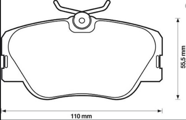 FREN BALATA ON FISLI MERCEDES E SERISI (W124) E 200 D 1993-1995 / E SERISI (W124) E 200 1993-1995 / E SERISI (W124) E 250 D 1993-1995 A0004200720 A001