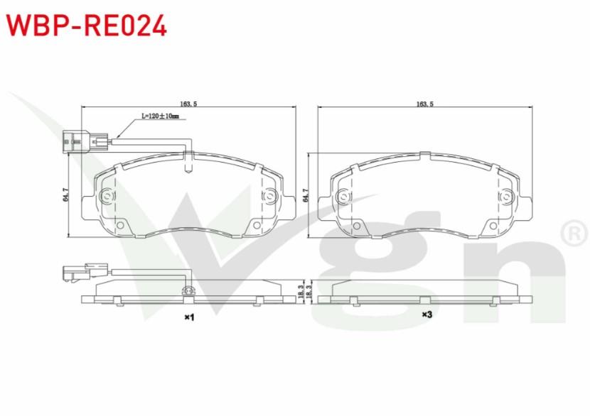 FREN BALATA ON FISLI RENAULT MASTER III (FV) 2.3 DCI 2010- / MASTER III (FV) 2.5 DCI 2010- / OPEL MOVANO B 2.3 DCI 2010-