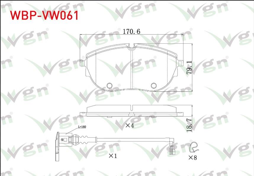 FREN BALATA ON FISLI VOLKSWAGEN TRANSPORTER VII 2019-