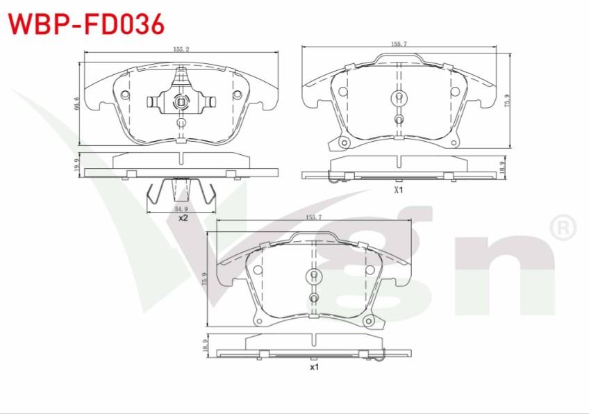 FREN BALATA ON FORD MONDEO V 1.6 TDCI - 2.0 TDCI 2014-