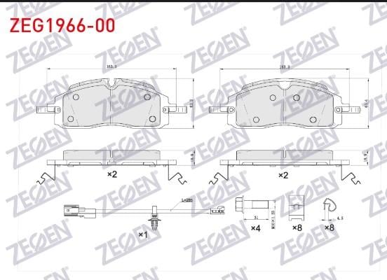 FREN BALATA ON FORD TRANSIT CUSTOM (V710, V363) 2023- (KISA TIP)TRANSPORTER T8 2025-