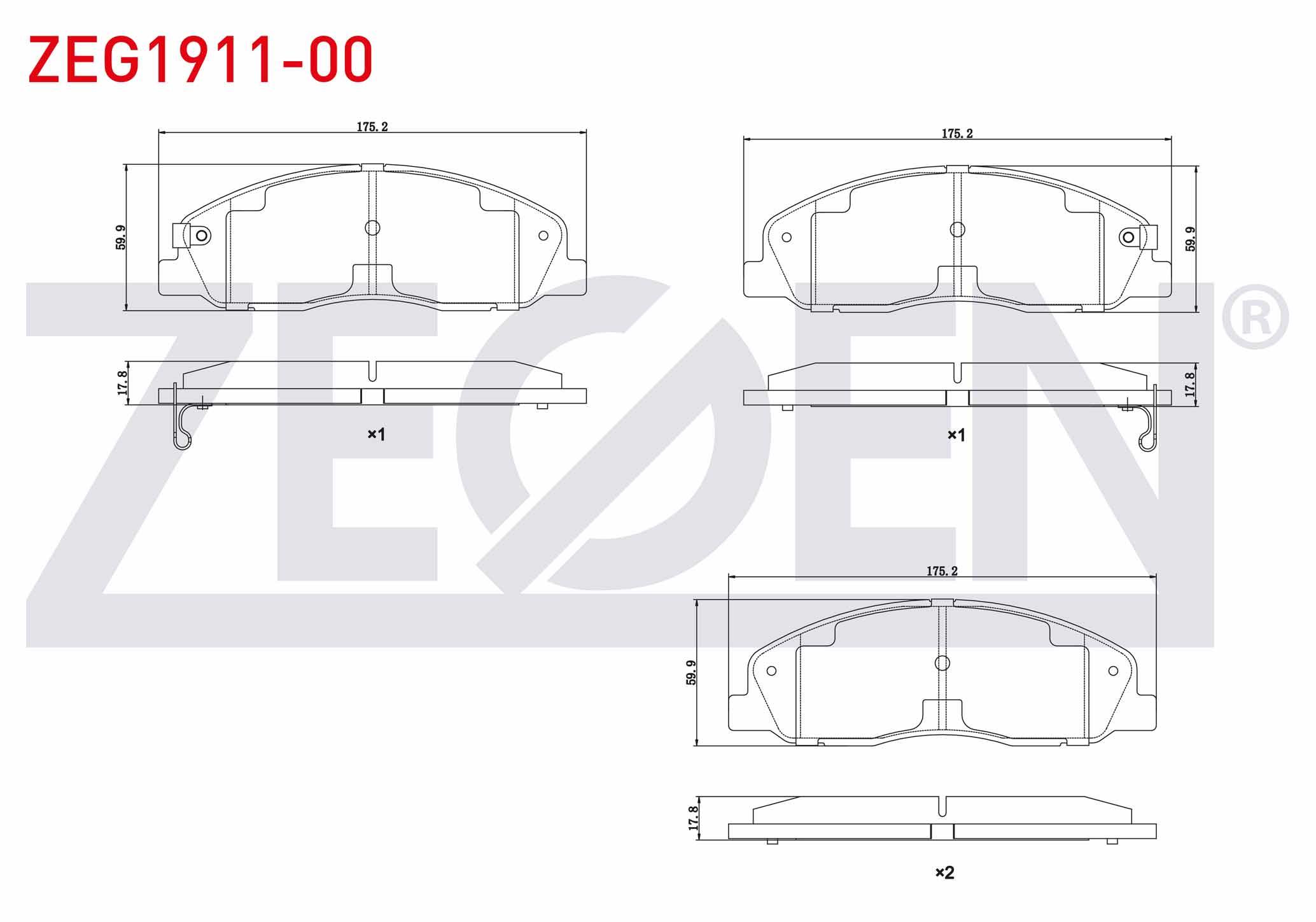 FREN BALATA ON GAZ GAZELLE 2.8 TD 2012-
