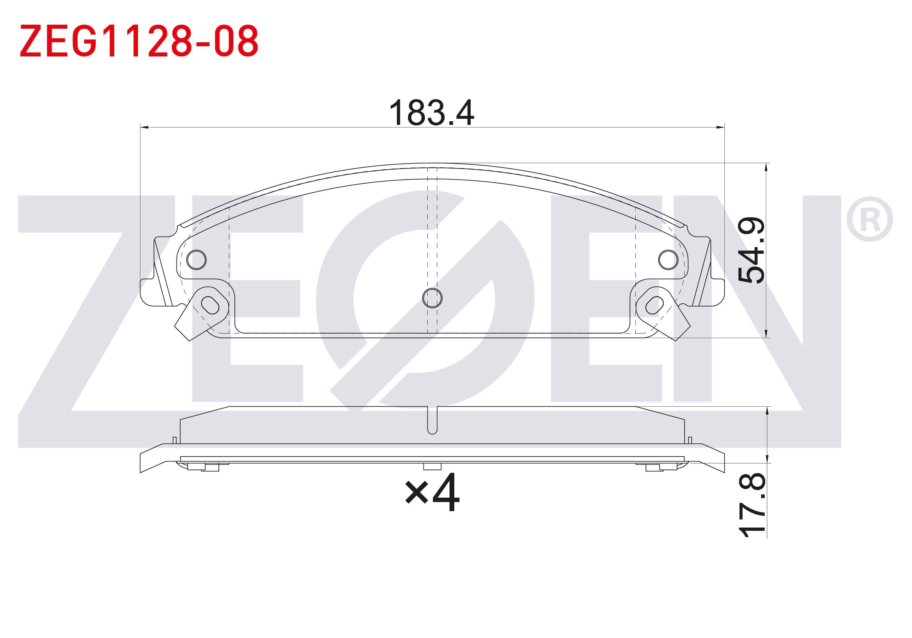 FREN BALATA ON IKAZLI CHRYSLER 300C 2004-/ LANCIA THEMA (LX) 3.0 2011-2014/ DODGE CHALLENGER COUPE 2008-