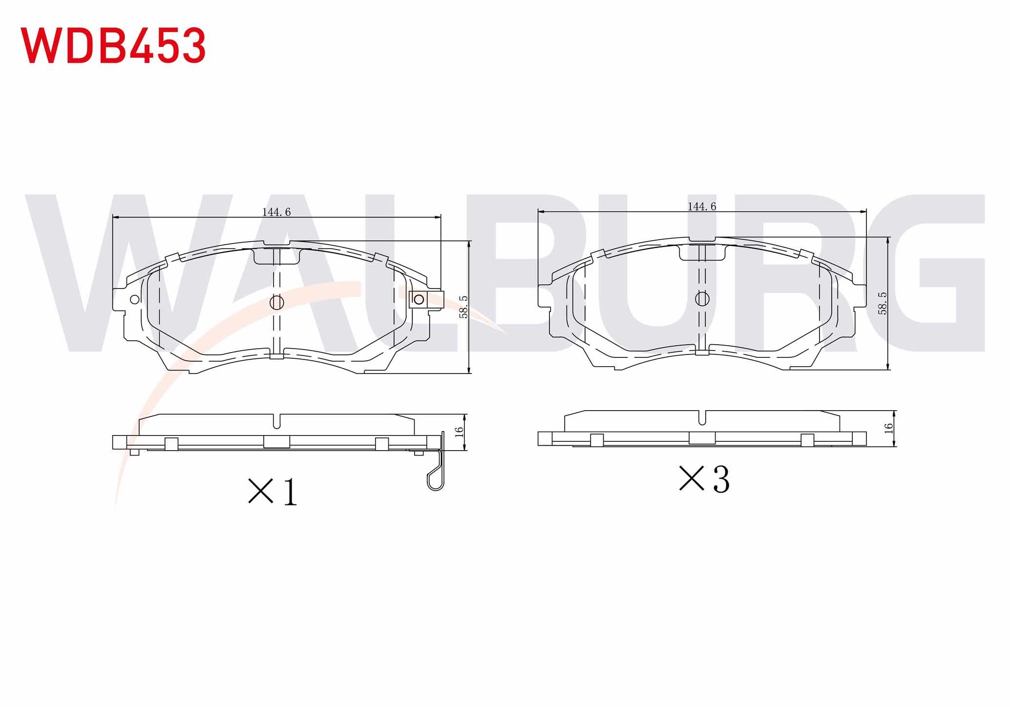 FREN BALATA ON IKAZLI FORD RANGER 2.5 TDCI 4X4 2002-2006 / RANGER 2.2 TDCI 2002-2006 / RANGER 3.0 TDCI 2002-2006 / RANGER 3.2 TDCI 2002-2006 / MAZDA B SERISI (UN) 2.5 D 1998-2006